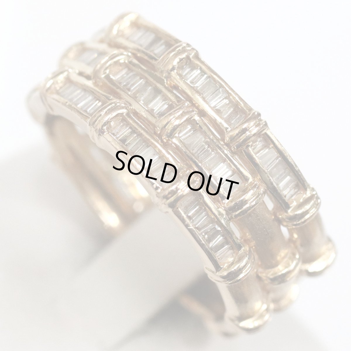 画像4: K18ダイヤモンドリング D0.50 6.8g #17 ピンクゴールド (4)