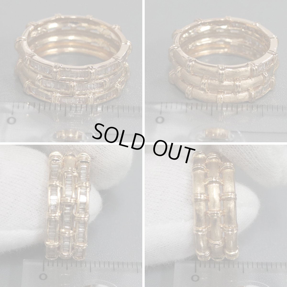 画像9: K18ダイヤモンドリング D0.50 6.8g #17 ピンクゴールド (9)