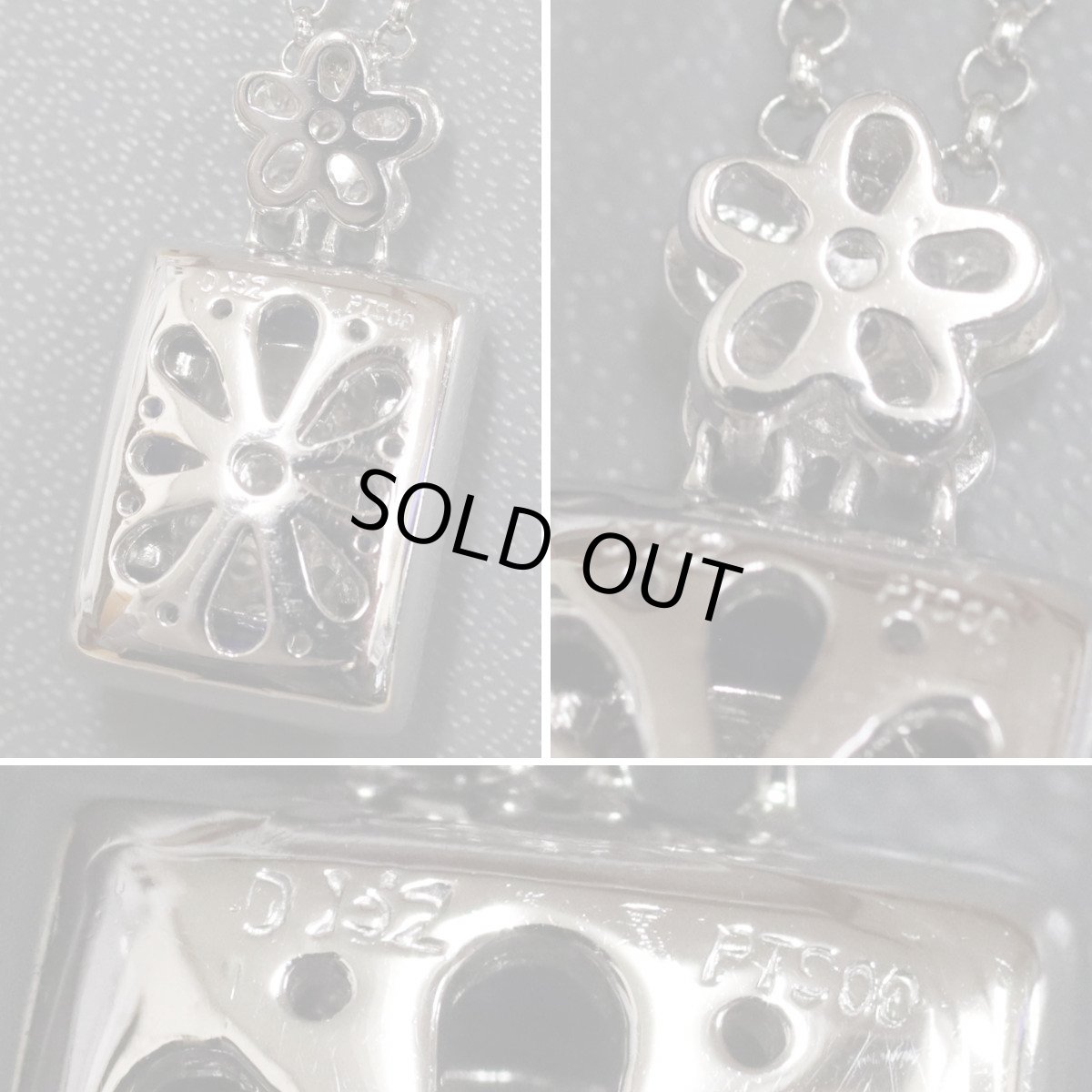 画像4: Pt900/850ラピスラズリダイヤモンドペンダント D1.62 11.9g (4)