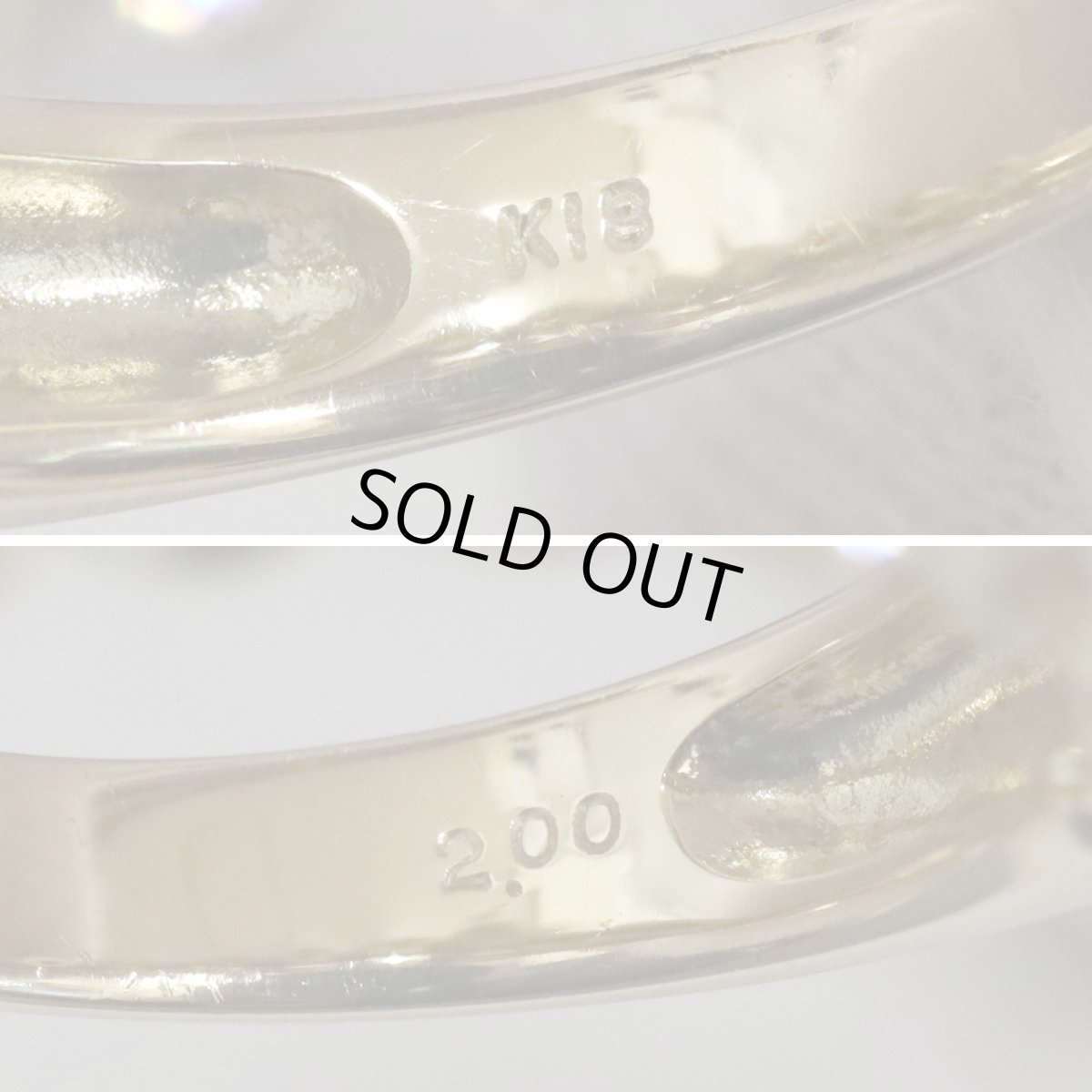 画像7: K18ブラウンダイヤモンドリング D2.00 5.2g #12 (7)