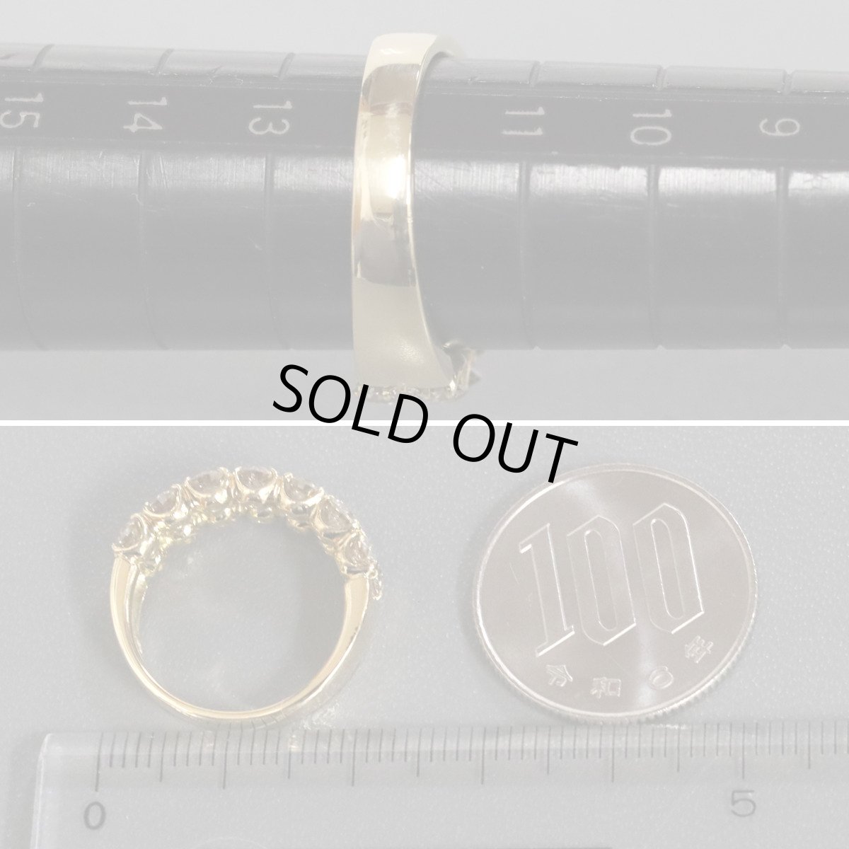 画像8: K18ブラウンダイヤモンドリング D2.00 5.2g #12 (8)