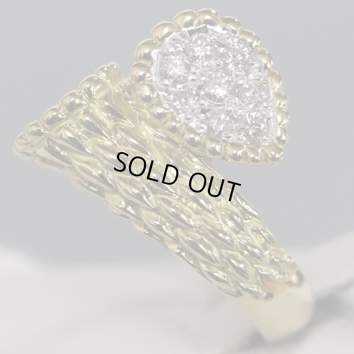 画像3: K18ダイヤモンドリング D0.57 13.2g #11 (3)