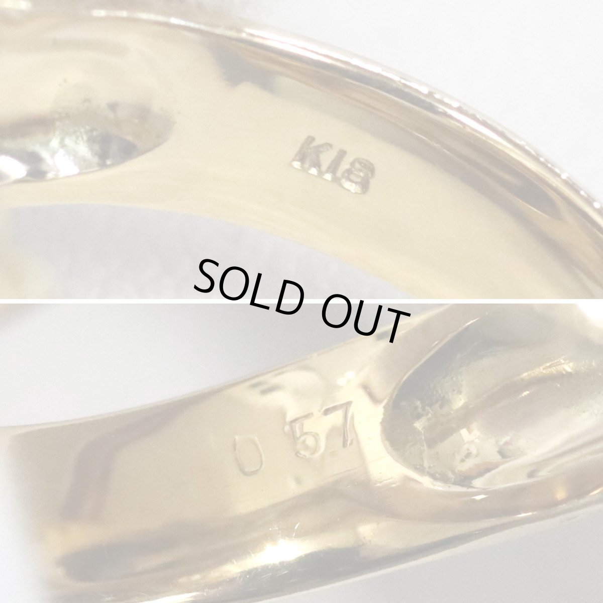 画像6: K18ダイヤモンドリング D0.57 13.2g #11 (6)