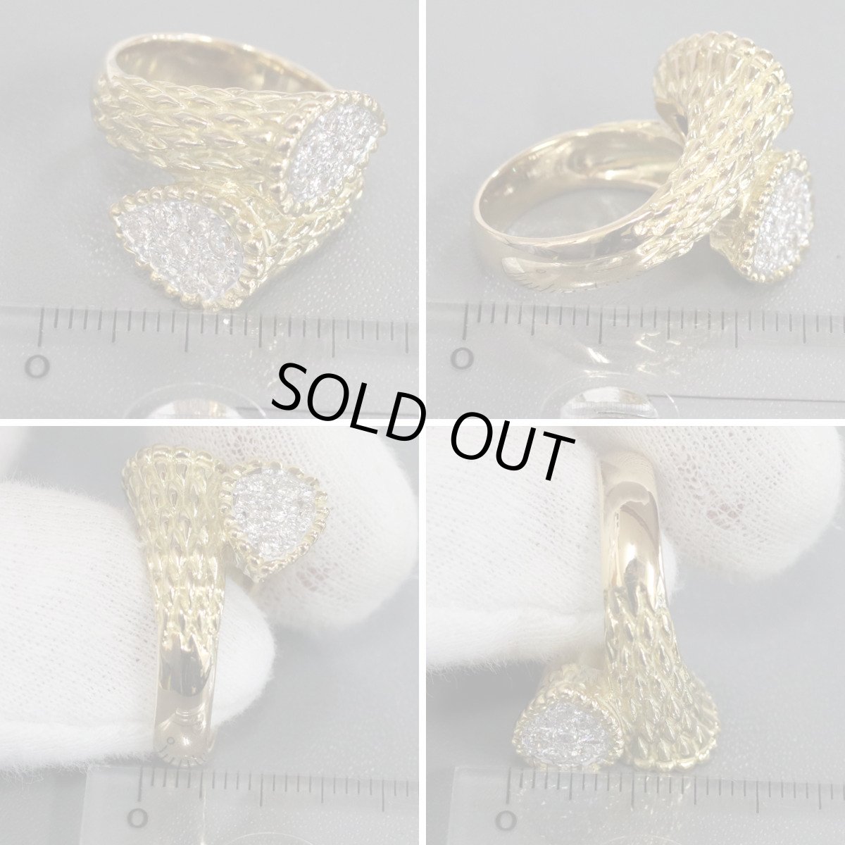 画像8: K18ダイヤモンドリング D0.57 13.2g #11 (8)