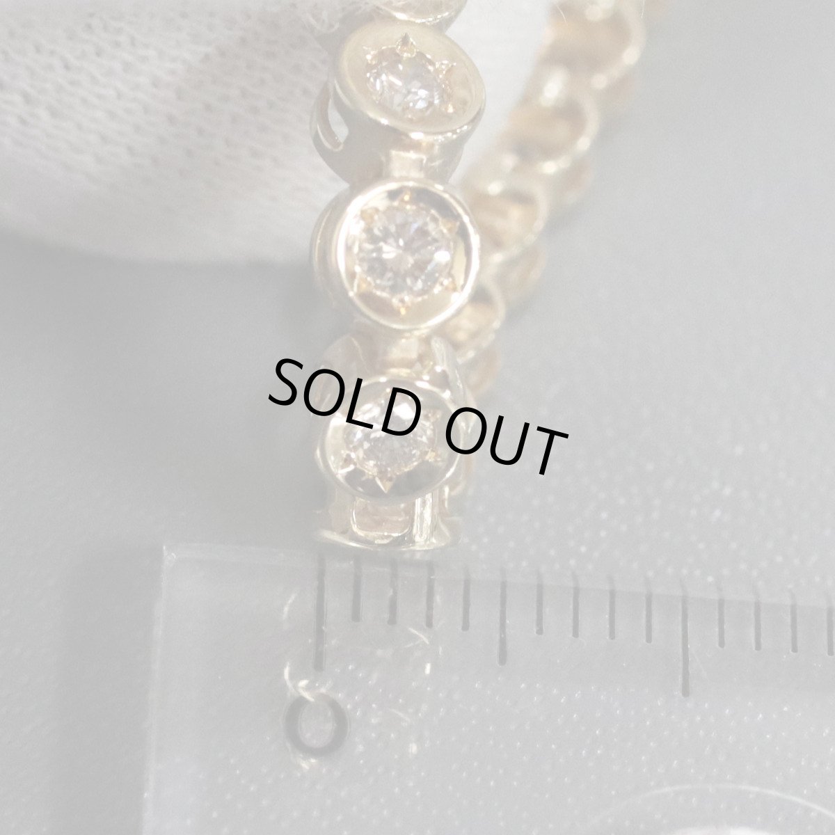 画像7: K18ダイヤモンドテニスブレスレット D2.00 10.2g (7)