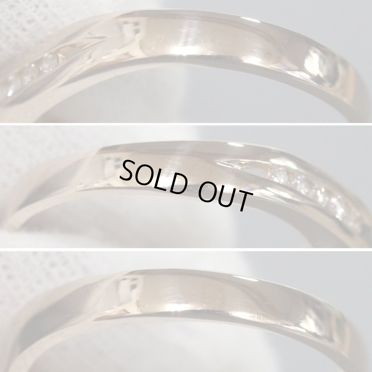 画像6: K18PGダイヤモンドリング D0.36 D0.17 4.0g #18 (6)