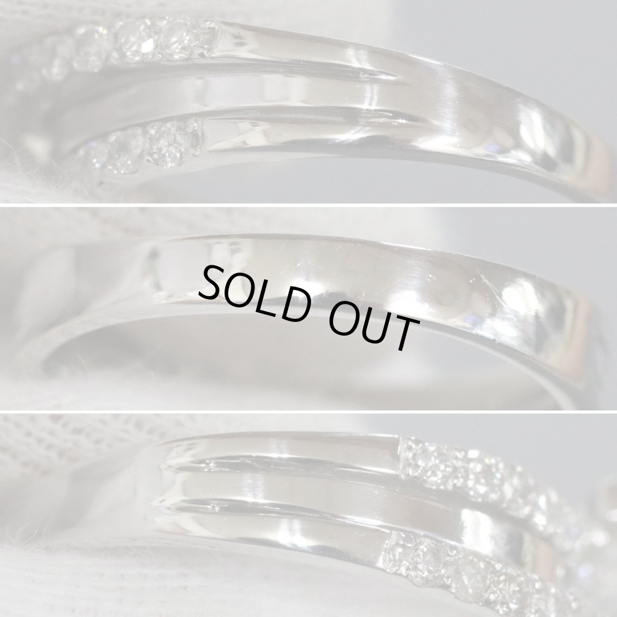 画像7: Pt900ダイヤモンドリング D0.51 D.057 7.3g #16 (7)