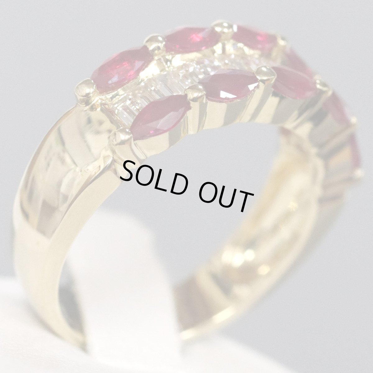 画像3: K18ルビーダイヤモンドリング R1.02 D0.47 5.1g #12 (3)