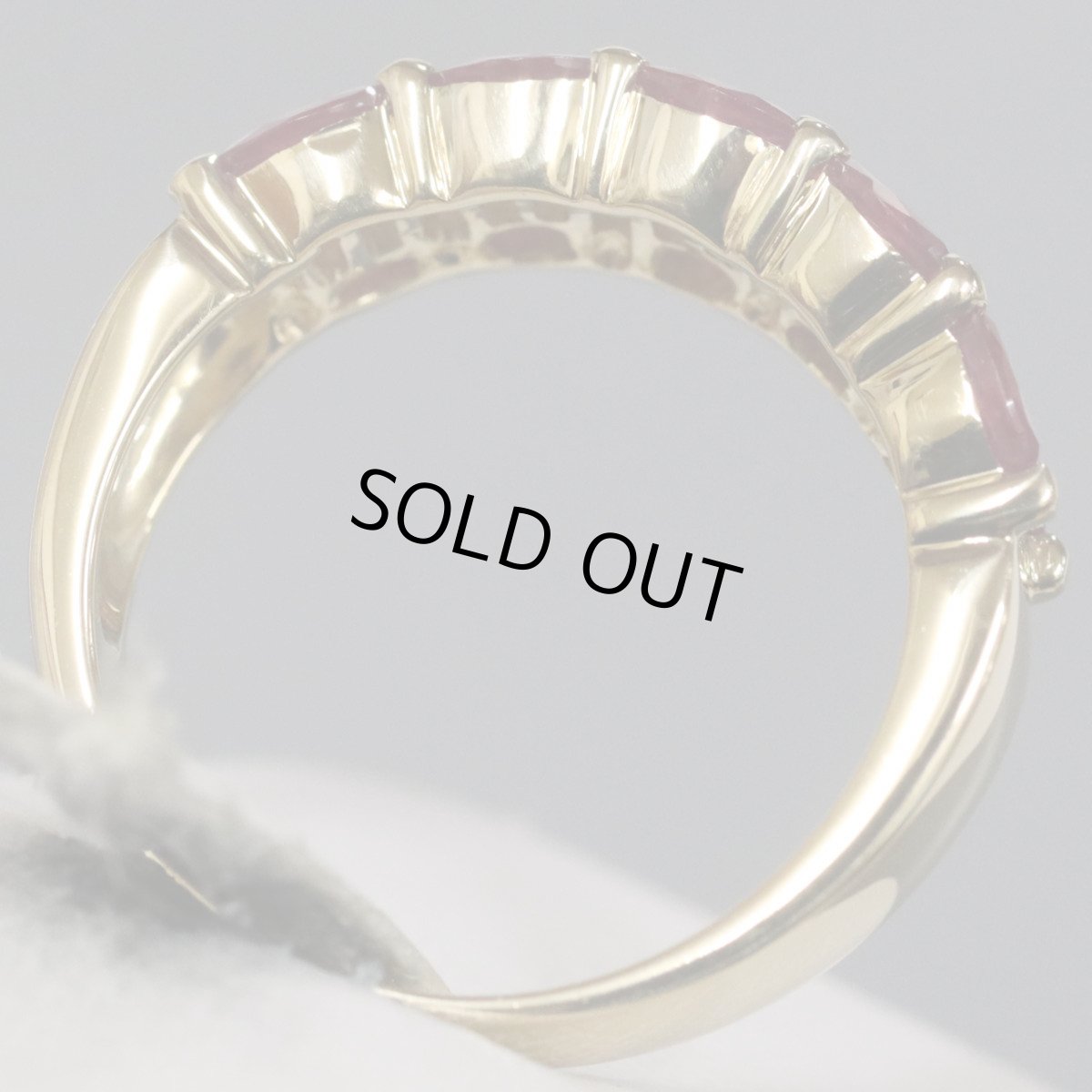 画像5: K18ルビーダイヤモンドリング R1.02 D0.47 5.1g #12 (5)