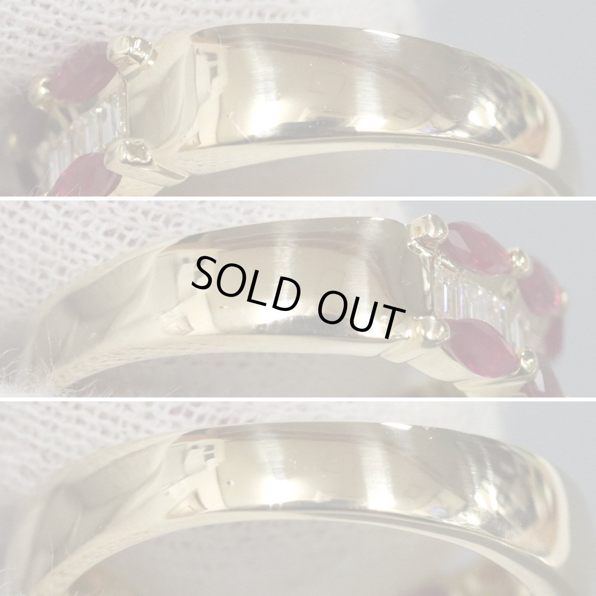 画像6: K18ルビーダイヤモンドリング R1.02 D0.47 5.1g #12 (6)