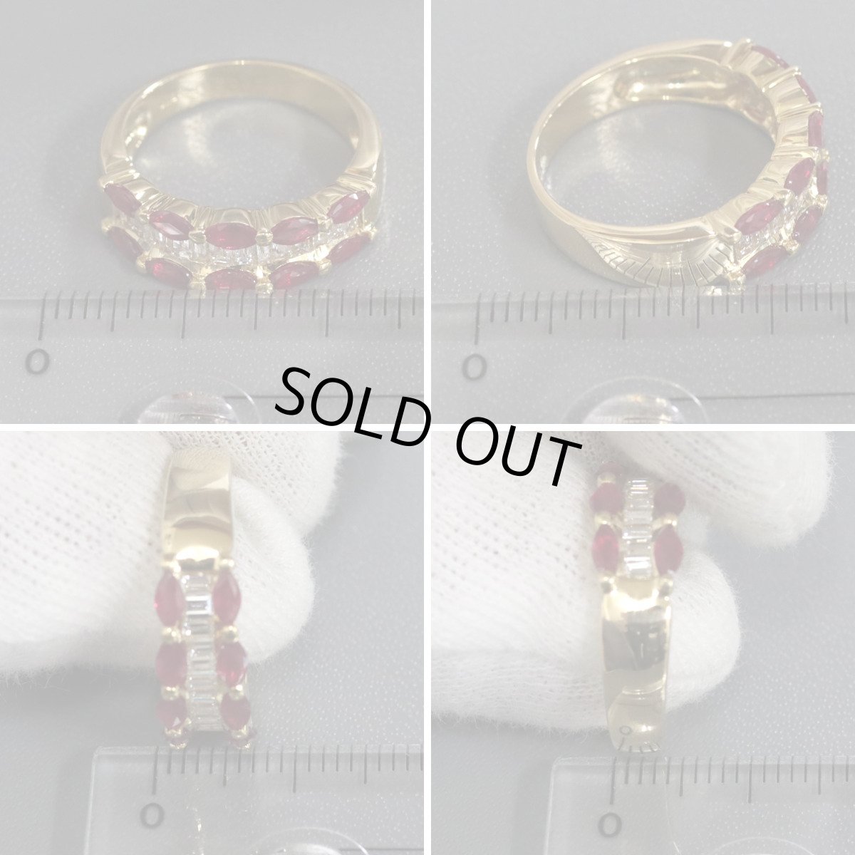 画像9: K18ルビーダイヤモンドリング R1.02 D0.47 5.1g #12 (9)