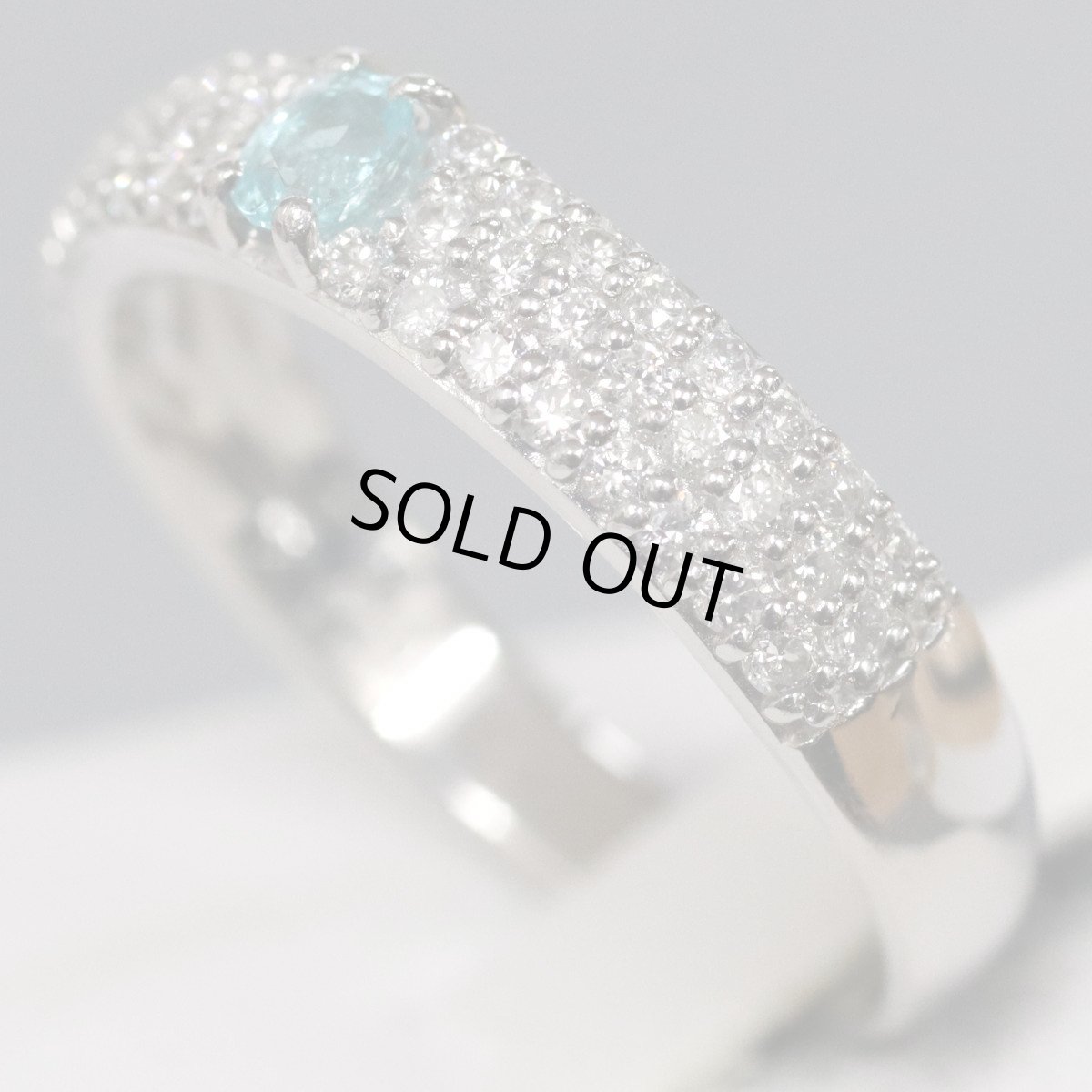 画像2: Pt900トルマリンダイヤモンドリング T0.12 D0.40 4.0g #12 (2)