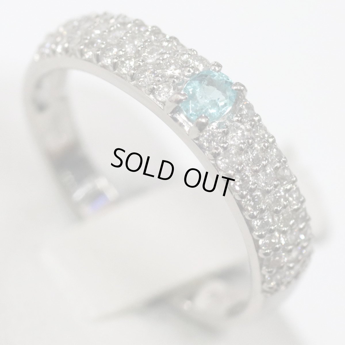 画像4: Pt900トルマリンダイヤモンドリング T0.12 D0.40 4.0g #12 (4)