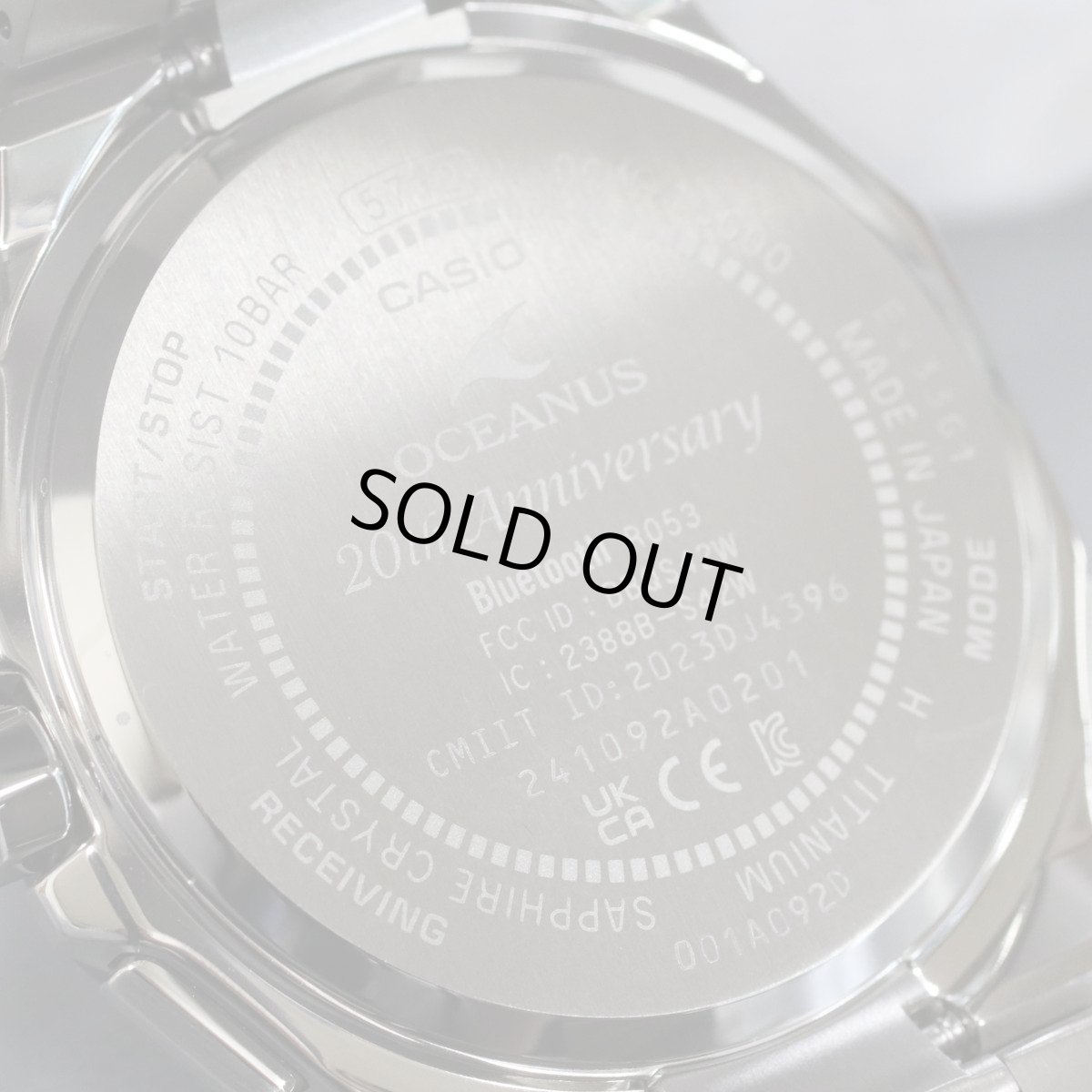 画像7: カシオ オシアナス 20周年記念モデル クラシックライン(OCW-T6000BV-2AJR) 世界限定1,000本 (7)