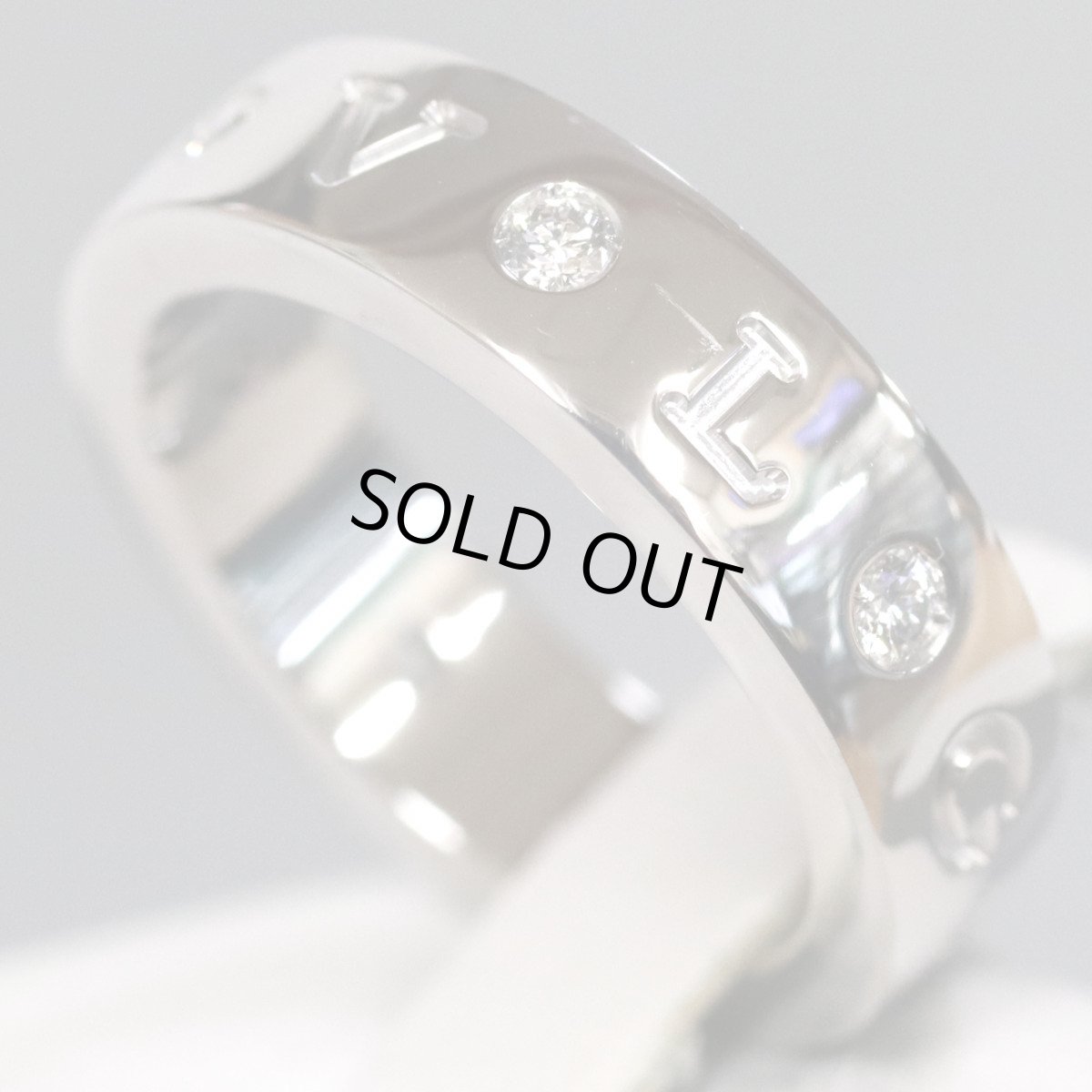 画像2: 750(WG)リング ローマンソルベ 8.9g ＃9.5(#50)保証書 (2)