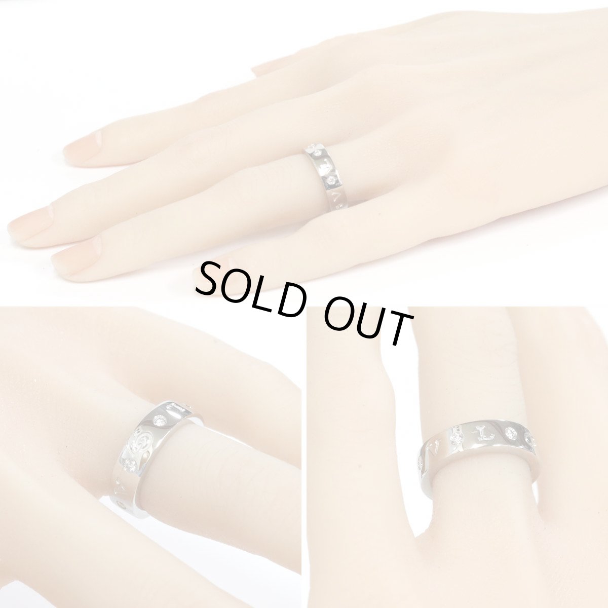 画像9: 750(WG)リング ローマンソルベ 8.9g ＃9.5(#50)保証書 (9)