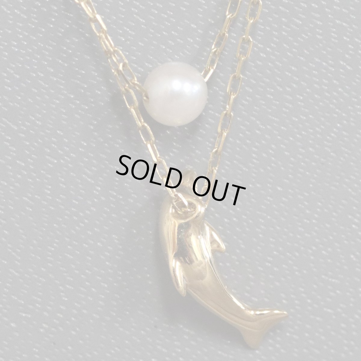 画像3: ヨンドシー K18パールネックレス イルカモチーフ 2.3g (3)