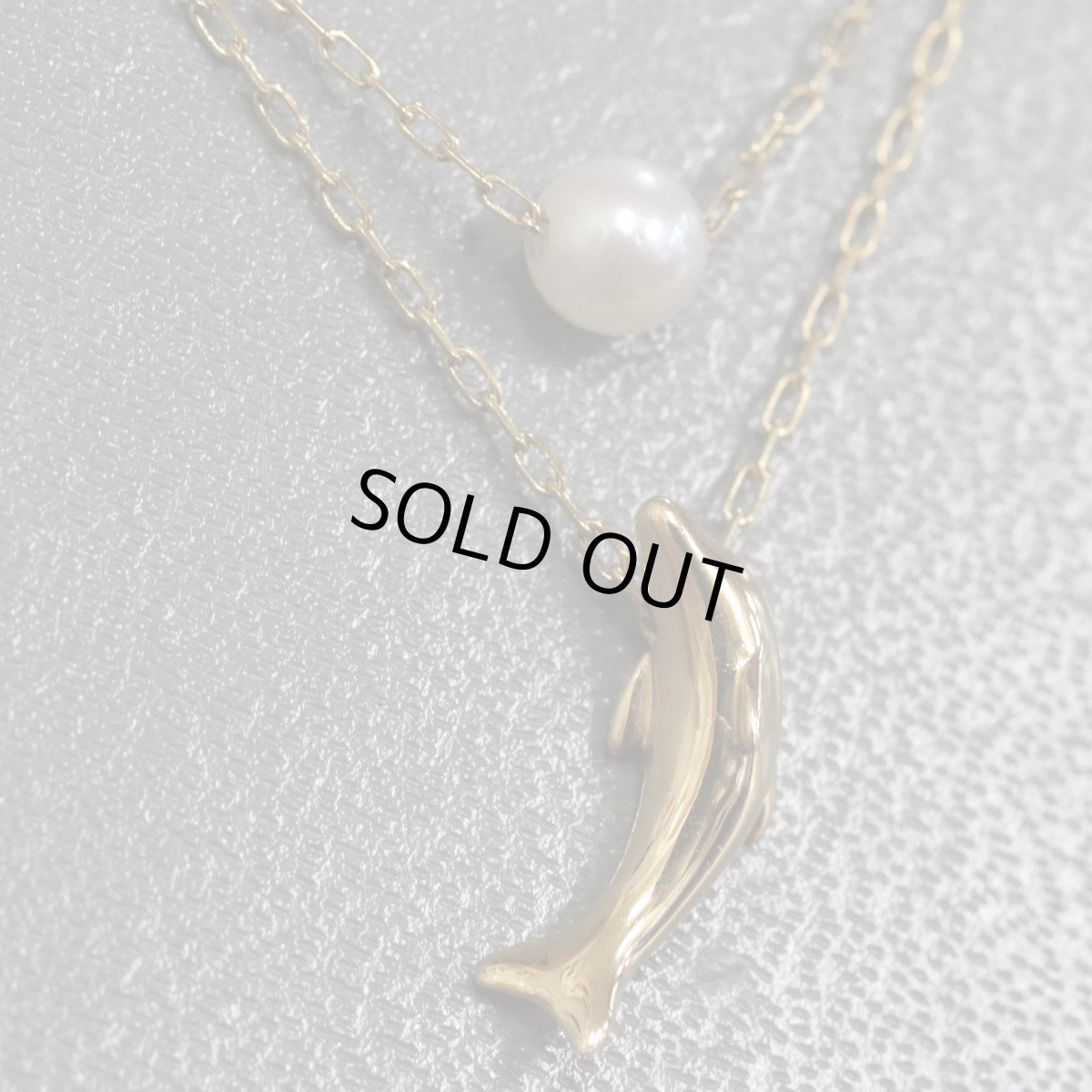 画像4: ヨンドシー K18パールネックレス イルカモチーフ 2.3g (4)