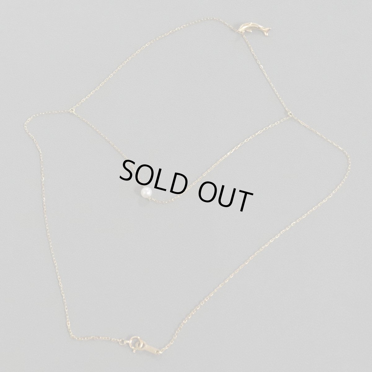 画像5: ヨンドシー K18パールネックレス イルカモチーフ 2.3g (5)