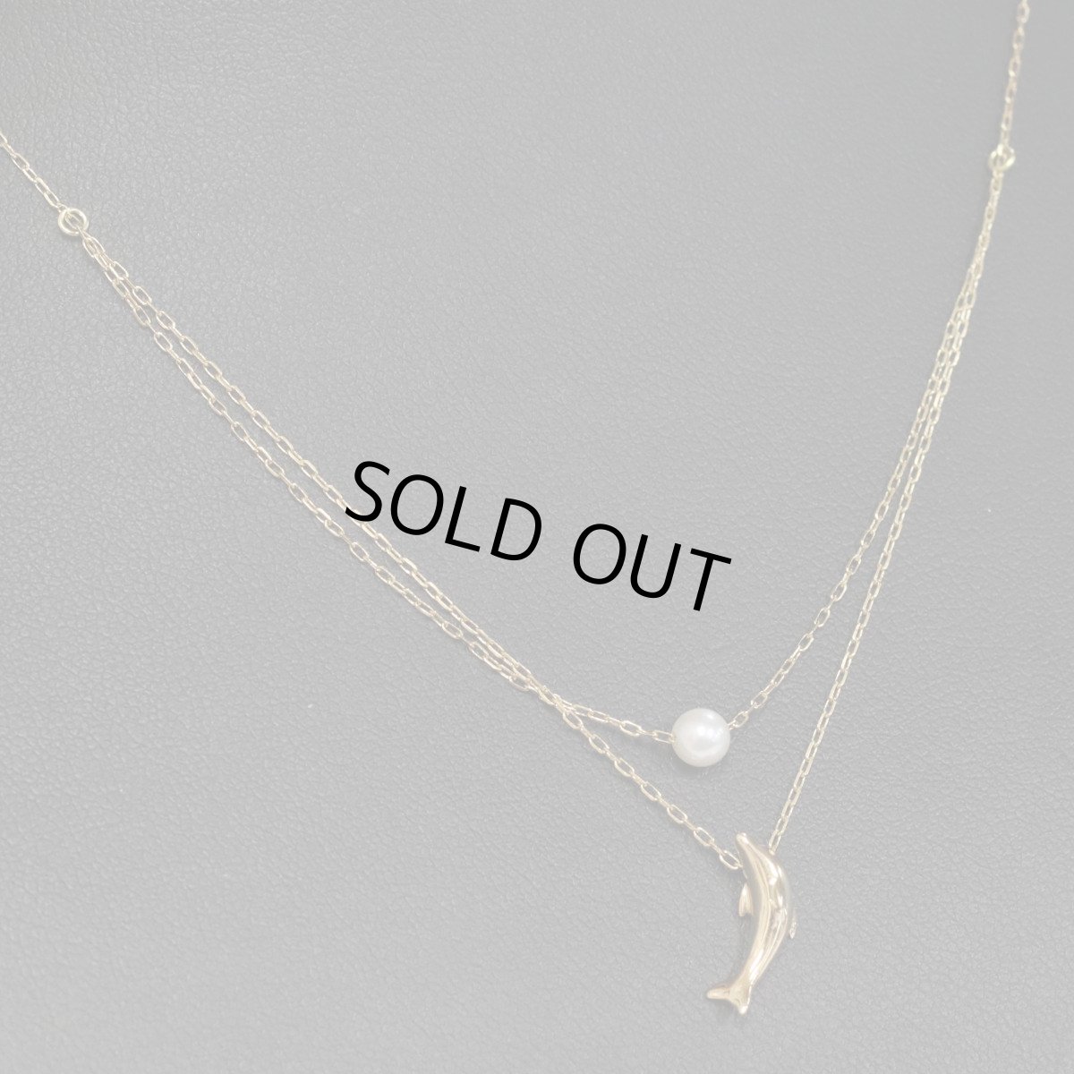 画像7: ヨンドシー K18パールネックレス イルカモチーフ 2.3g (7)