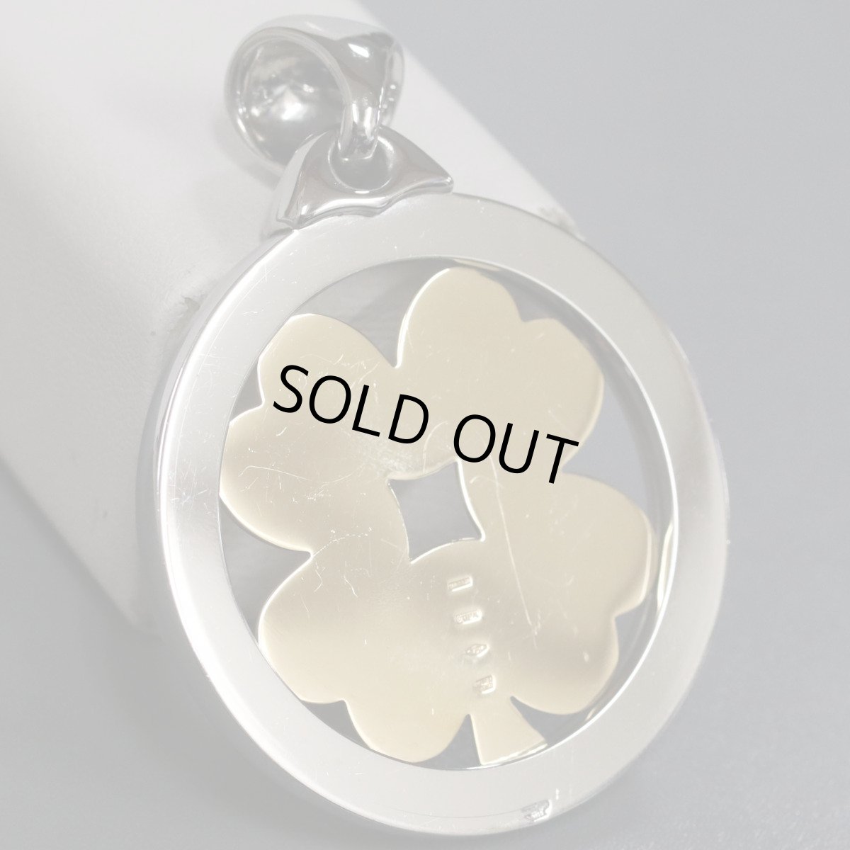 画像2: 750/SSトンドクローバーペンダントトップ 26.3g (2)