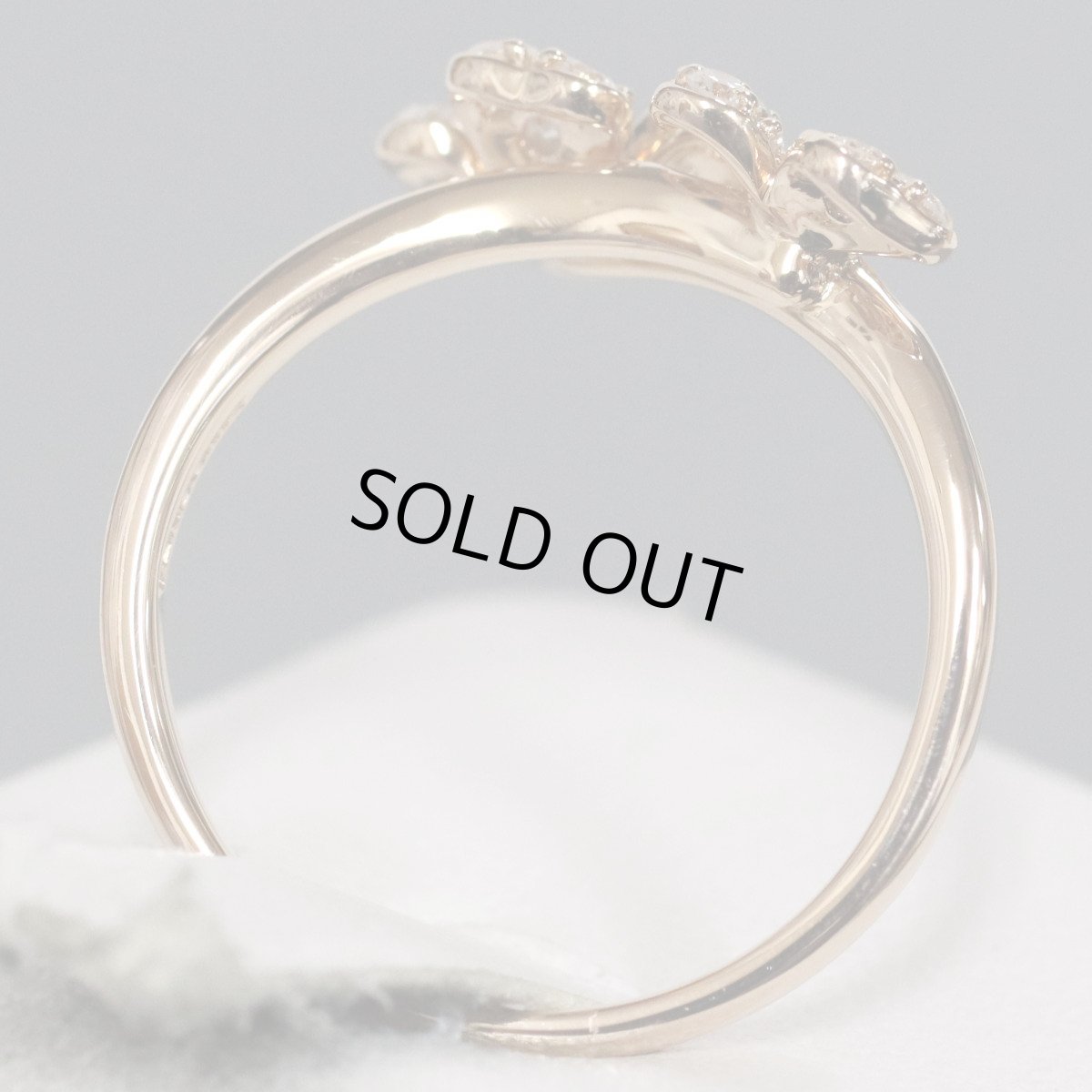 画像5: ヴァンドーム K18PGダイヤモンドリング D0.43 3.3g #11 クローバーモチーフ (5)