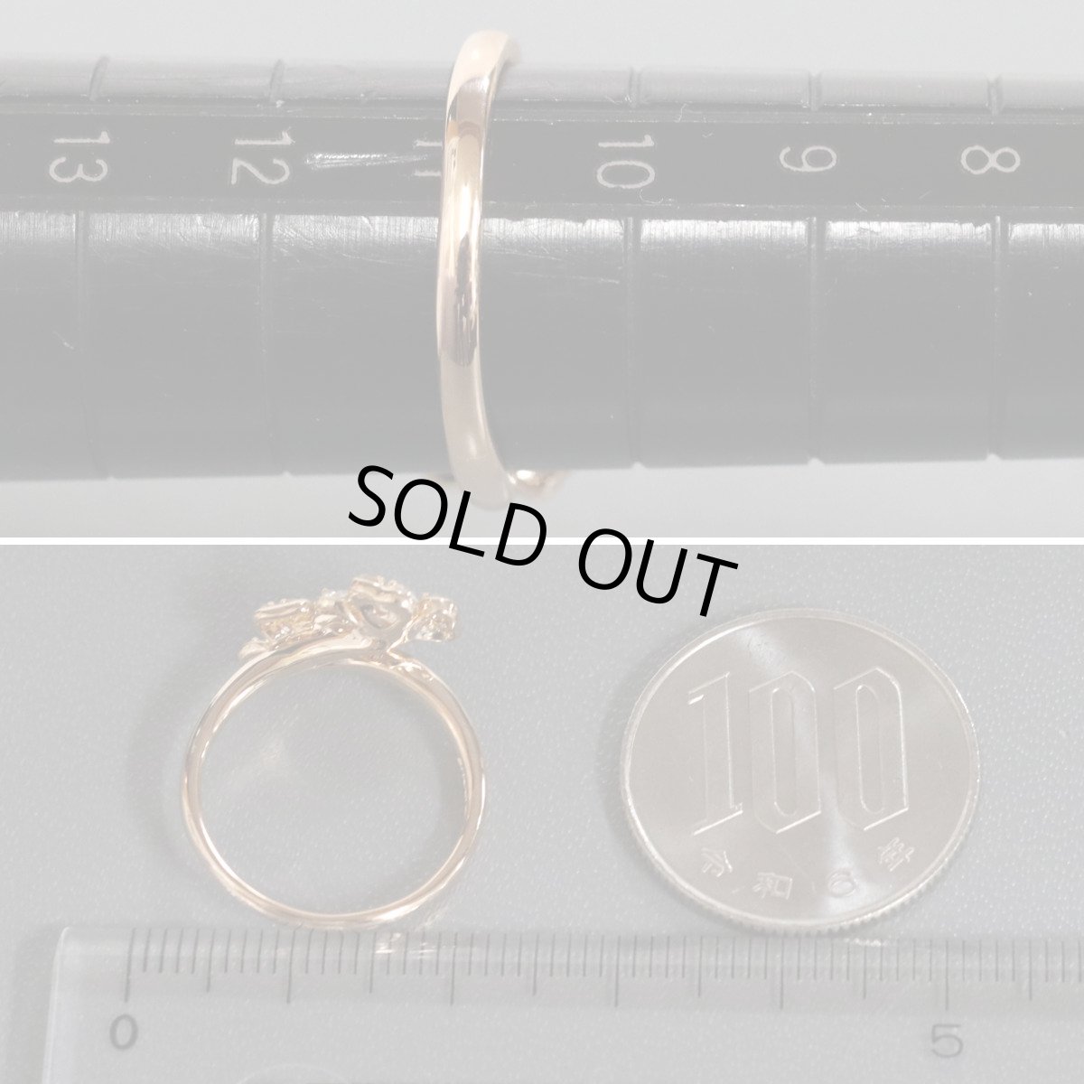 画像8: ヴァンドーム K18PGダイヤモンドリング D0.43 3.3g #11 クローバーモチーフ (8)