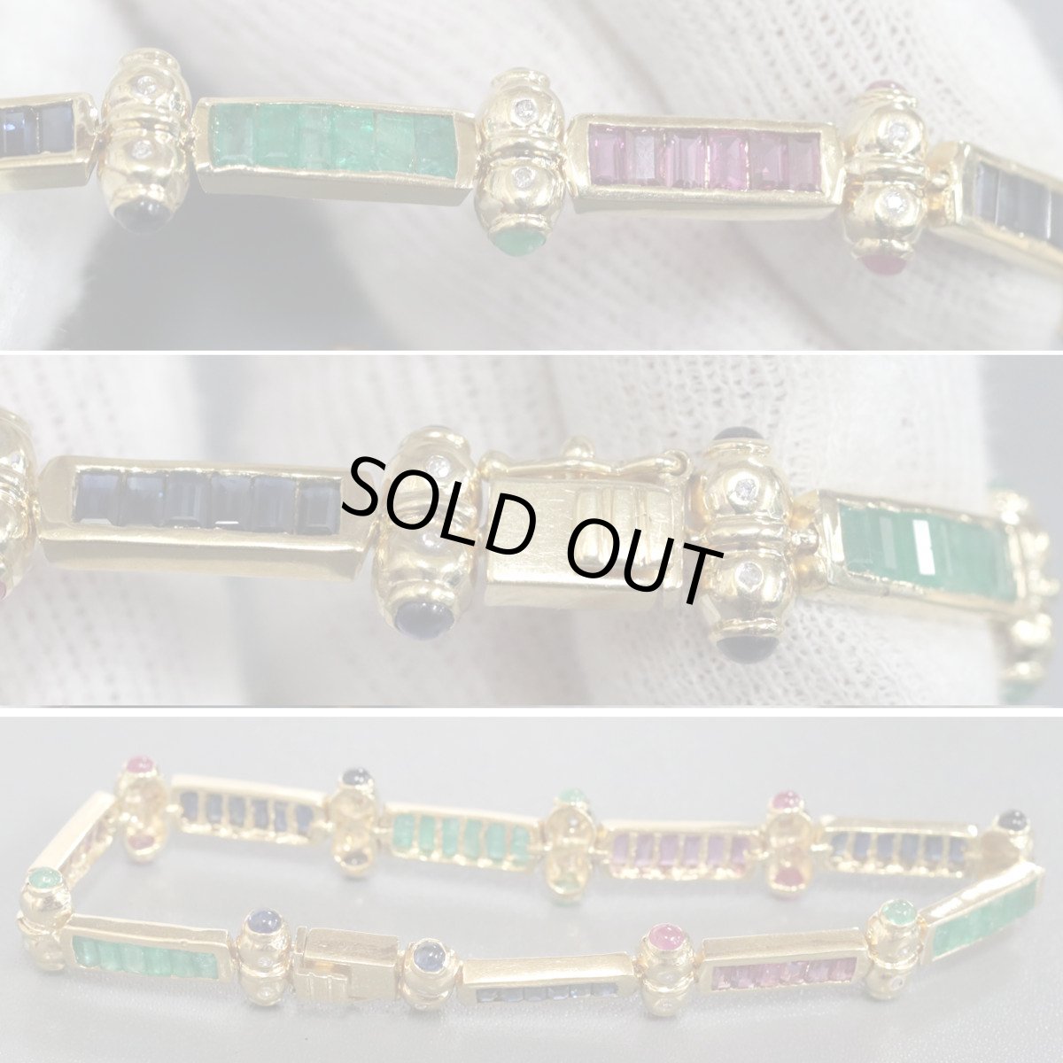 画像3: 750マルチカラーブレスレット 9.2 0.10 17.5g (3)