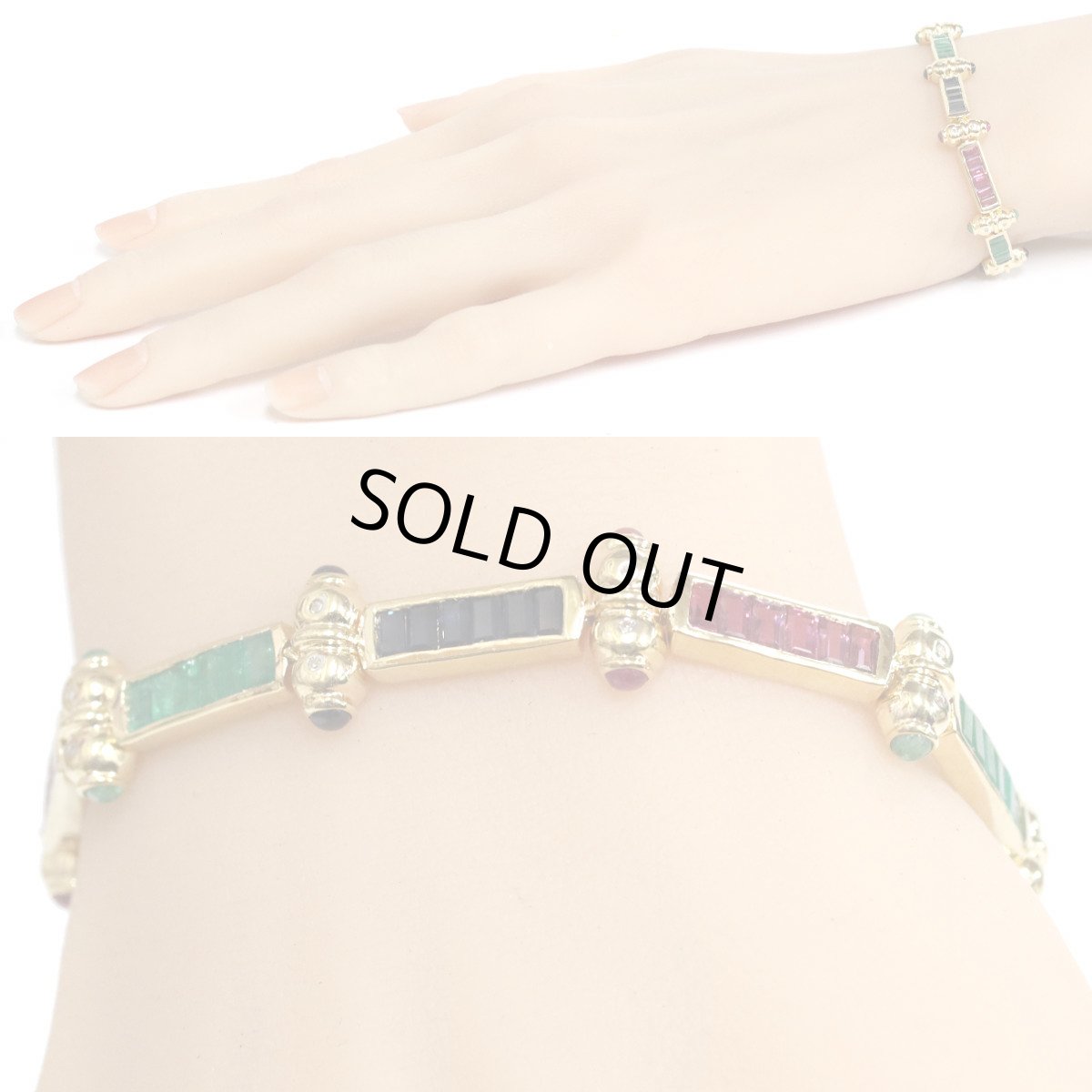 画像9: 750マルチカラーブレスレット 9.2 0.10 17.5g (9)