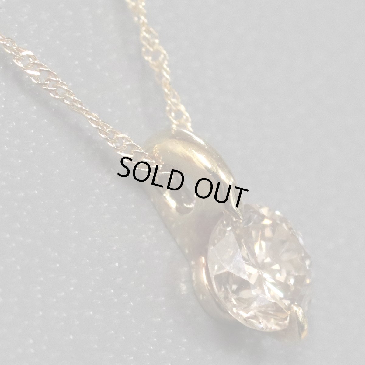 画像2: K18ダイヤモンドペンダント D0.50 1.4g (2)