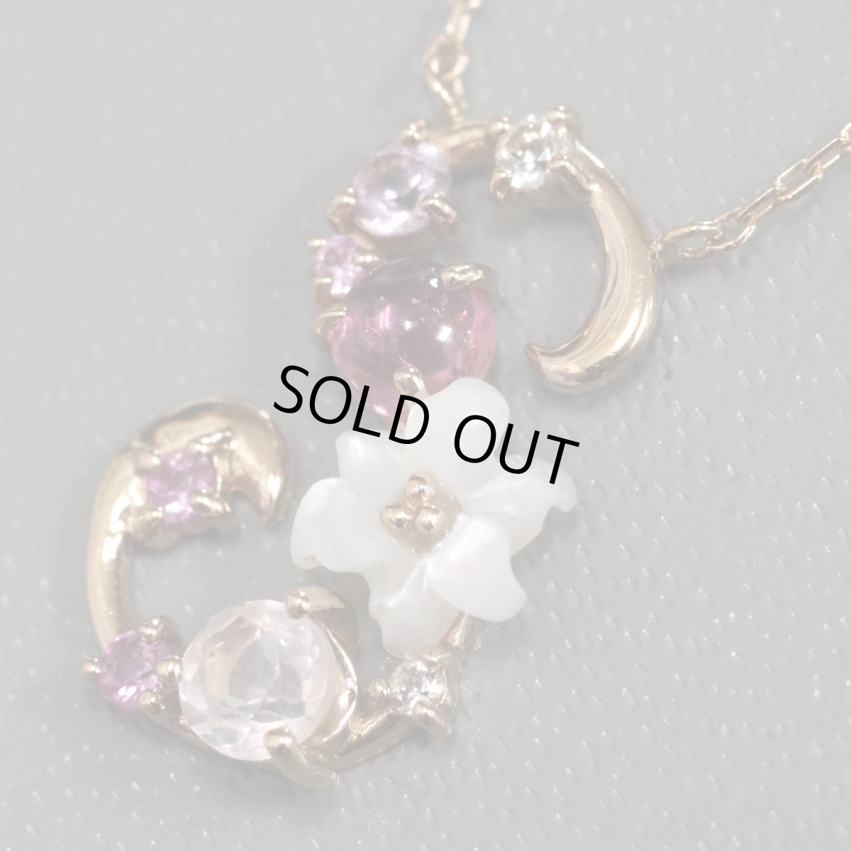 画像1: サマンサティアラ K18PGマルチカラーネックレス 1.5ｇ (1)