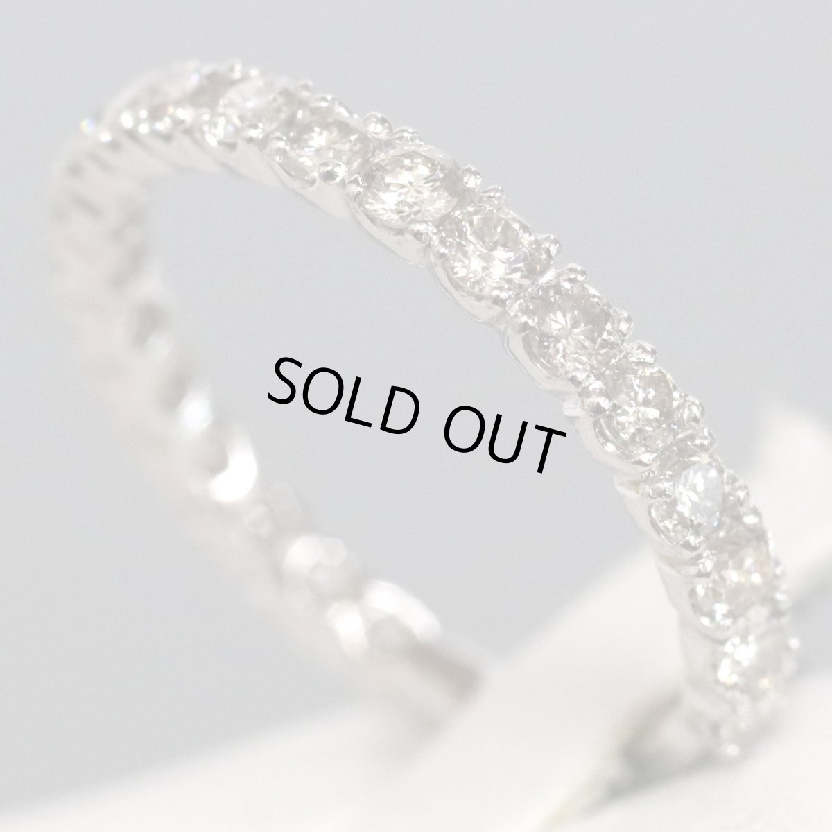 画像2: Pt900ダイヤモンドリング D1.00 2.6g #14 (2)