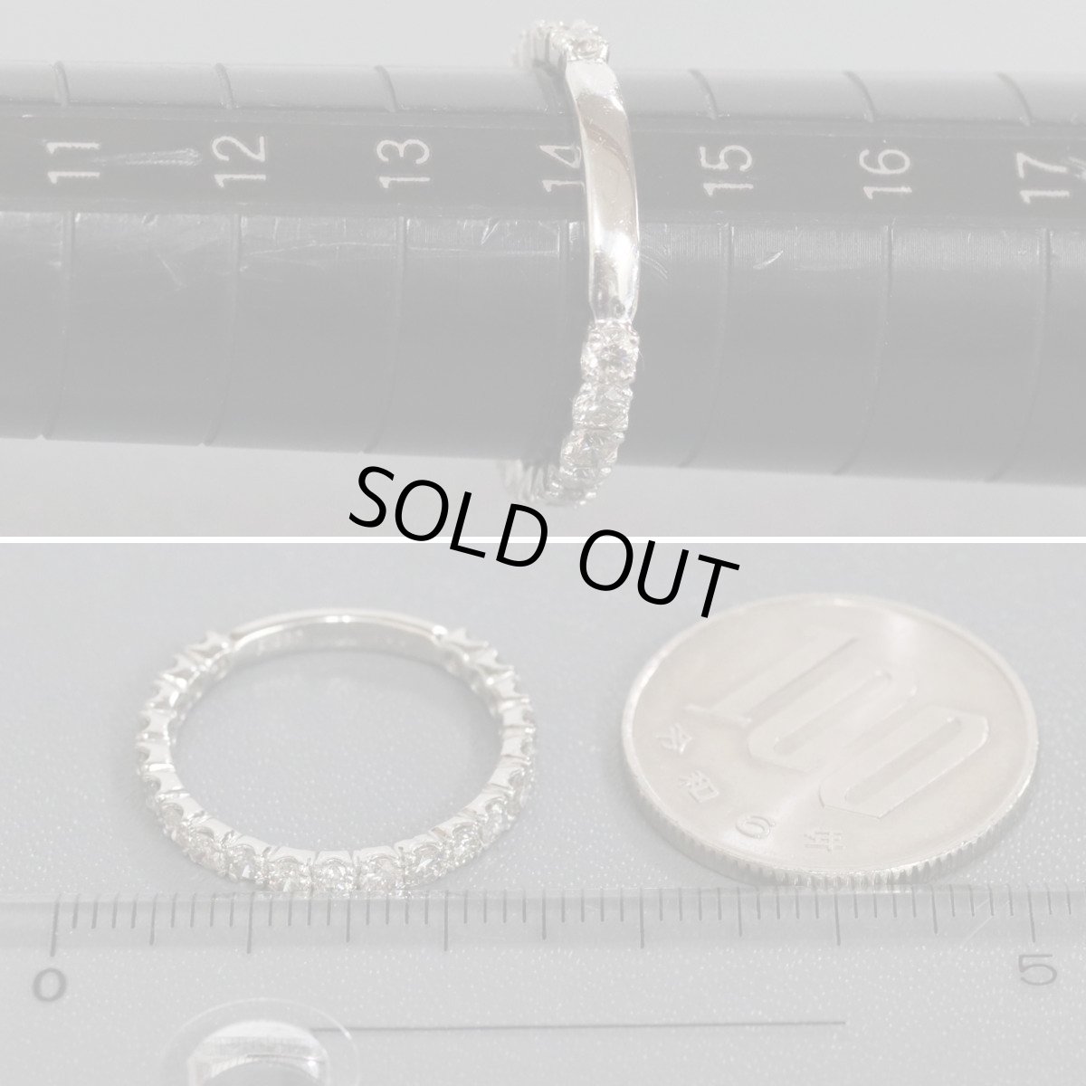 画像8: Pt900ダイヤモンドリング D1.00 2.6g #14 (8)