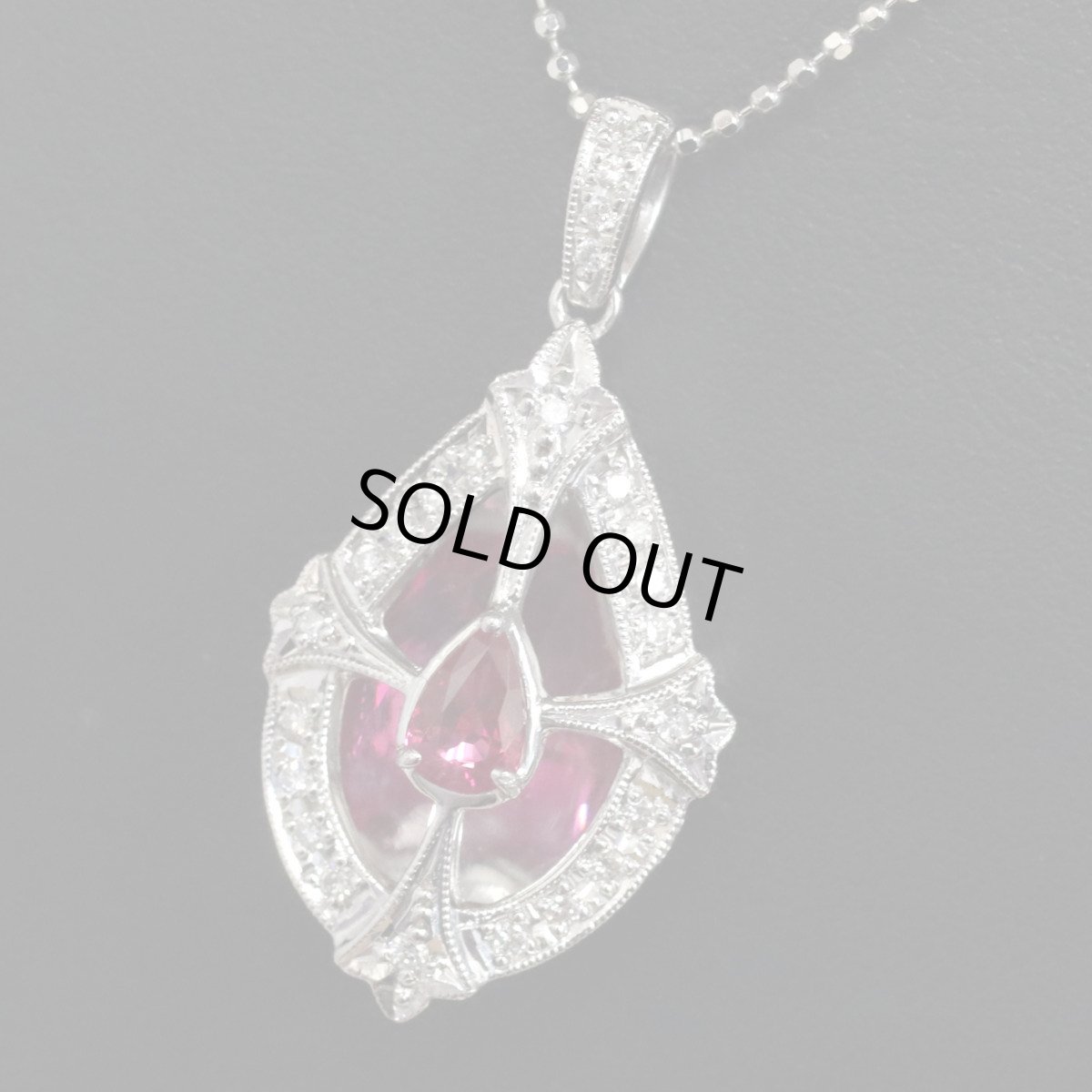 画像9: Pt900ルビーペンダントトップ R0.55 D0.23 8.4g (9)