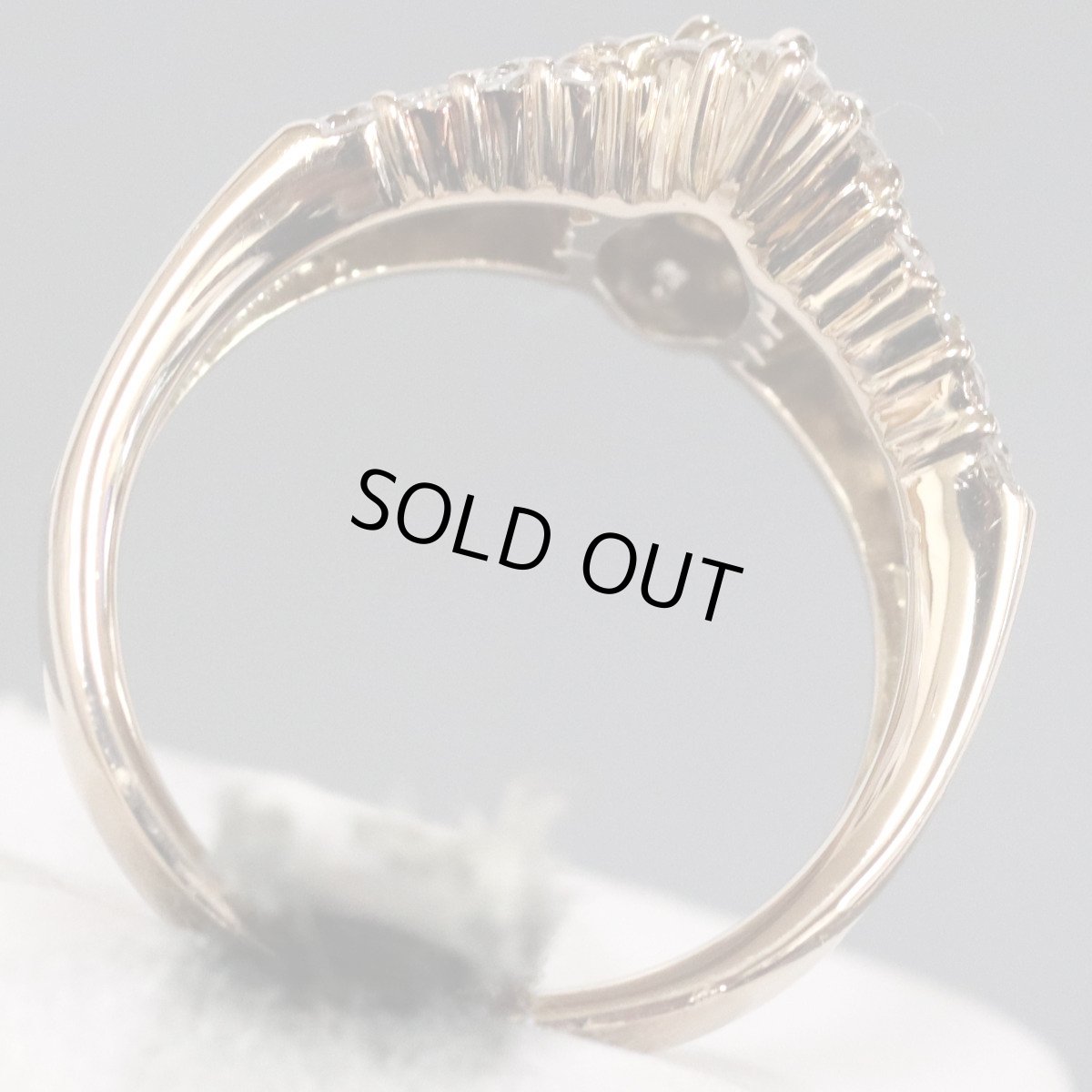 画像6: K18PGダイヤモンドリング D0.525 D1.11 5.8g #10 (6)