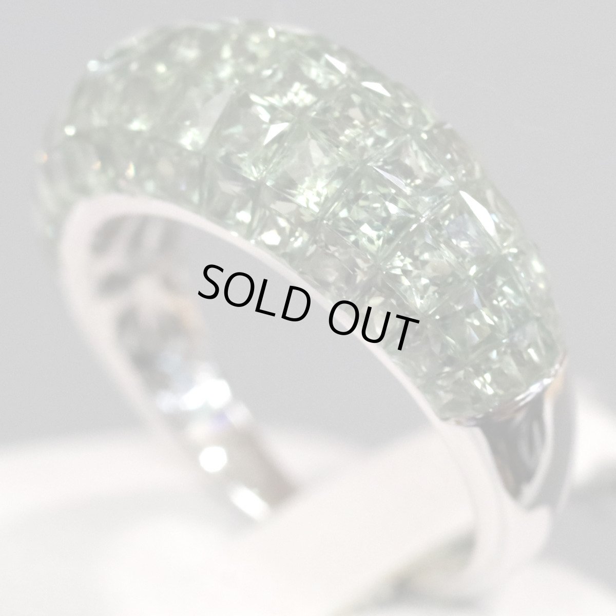 画像2: K18WGサファイアリング S5.00 5.7g #13 ソーティング (2)