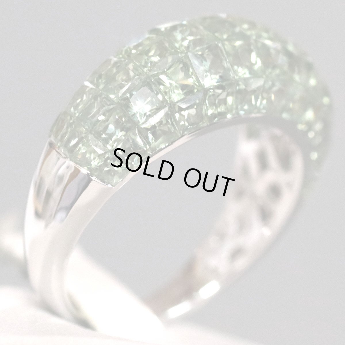 画像3: K18WGサファイアリング S5.00 5.7g #13 ソーティング (3)