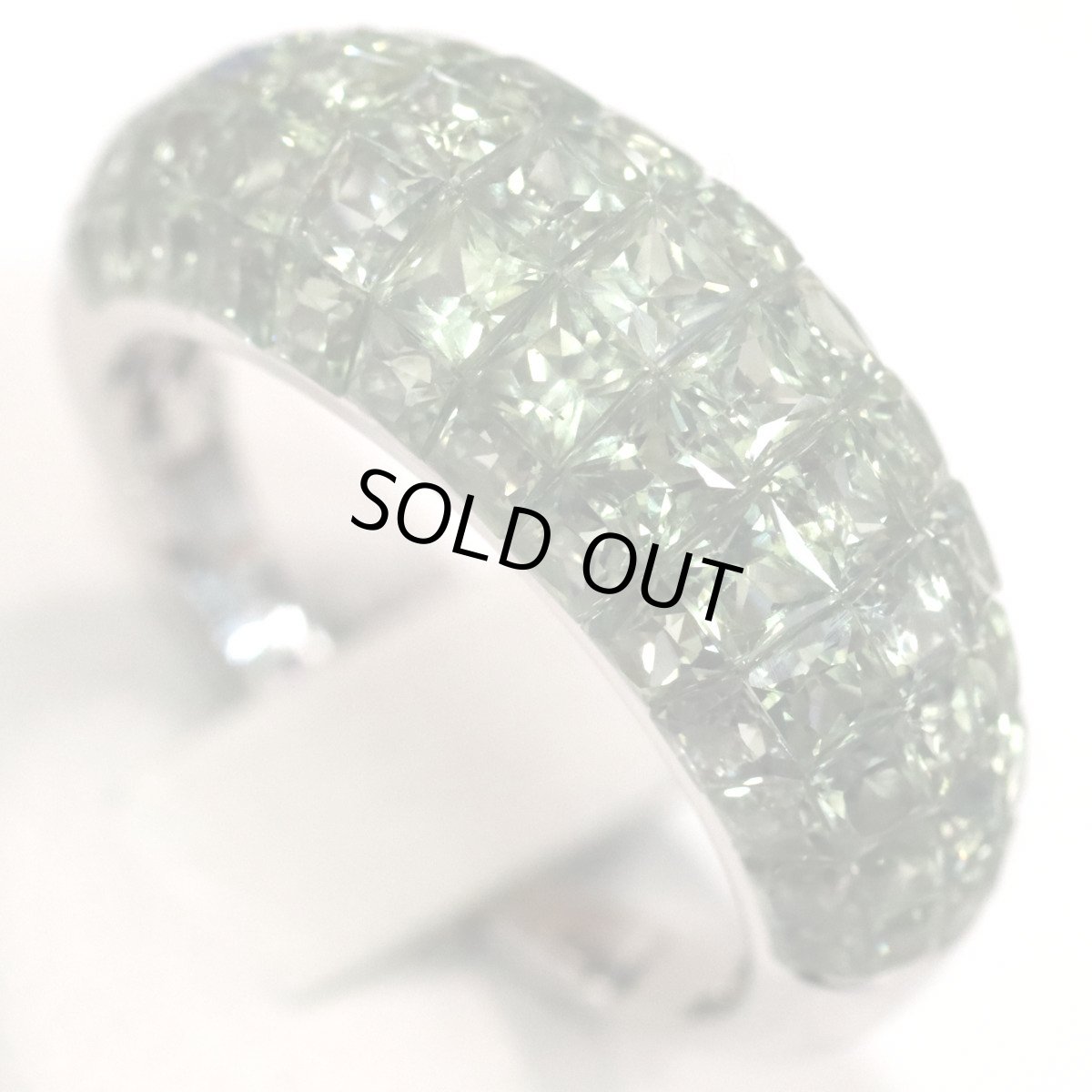 画像4: K18WGサファイアリング S5.00 5.7g #13 ソーティング (4)