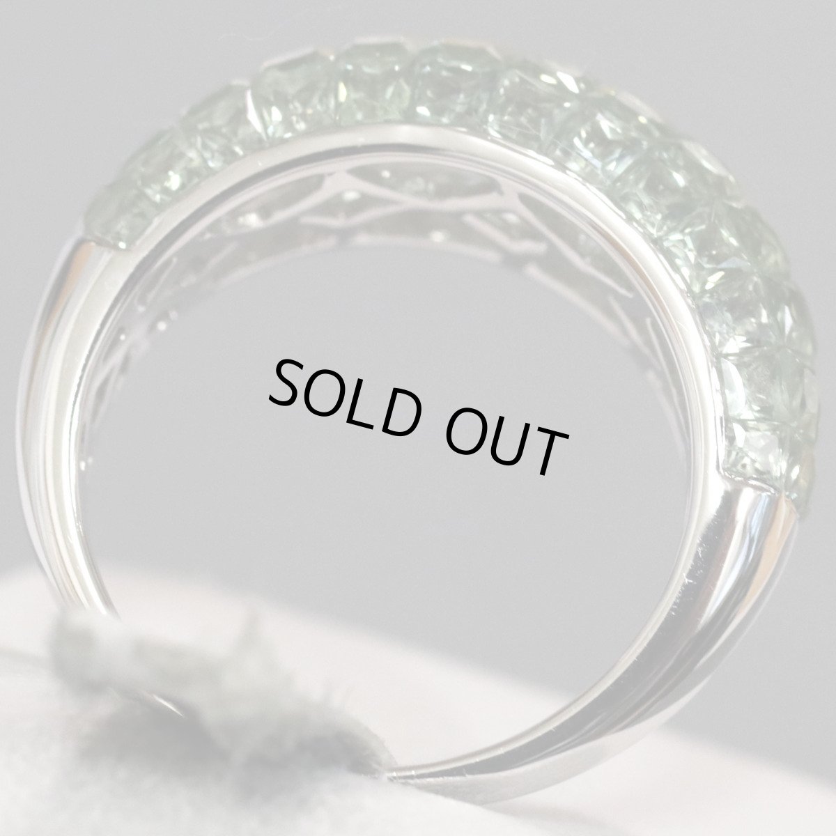 画像5: K18WGサファイアリング S5.00 5.7g #13 ソーティング (5)