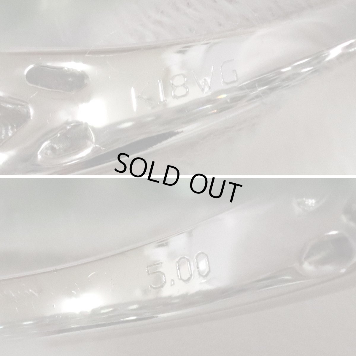 画像7: K18WGサファイアリング S5.00 5.7g #13 ソーティング (7)