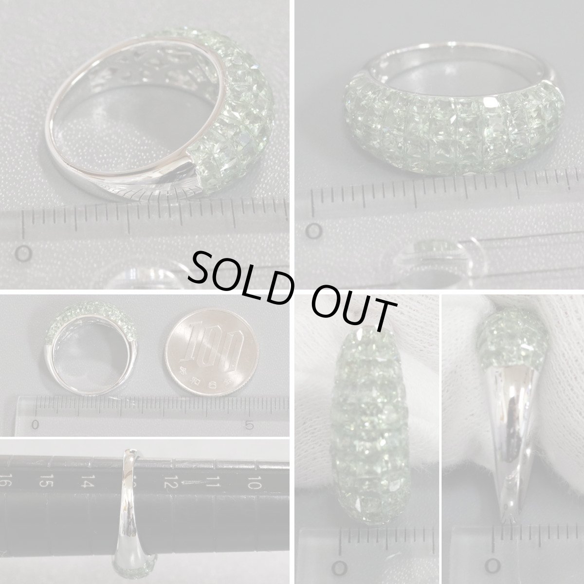 画像8: K18WGサファイアリング S5.00 5.7g #13 ソーティング (8)