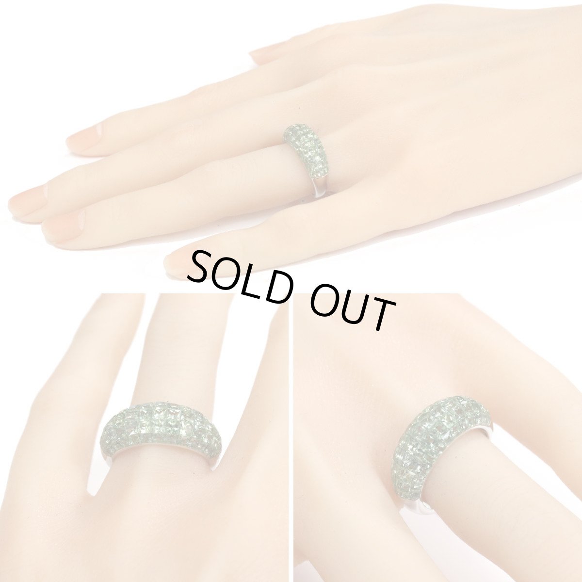 画像9: K18WGサファイアリング S5.00 5.7g #13 ソーティング (9)