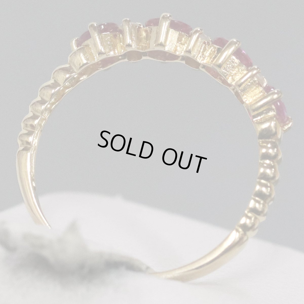 画像5: K18ルビーダイヤモンドリング 1.9g #11.5 (5)