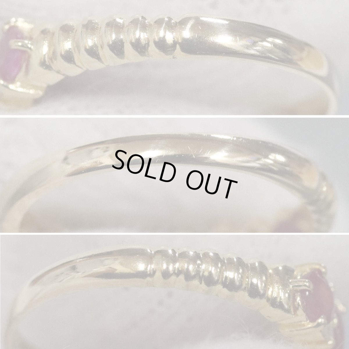 画像6: K18ルビーダイヤモンドリング 1.9g #11.5 (6)