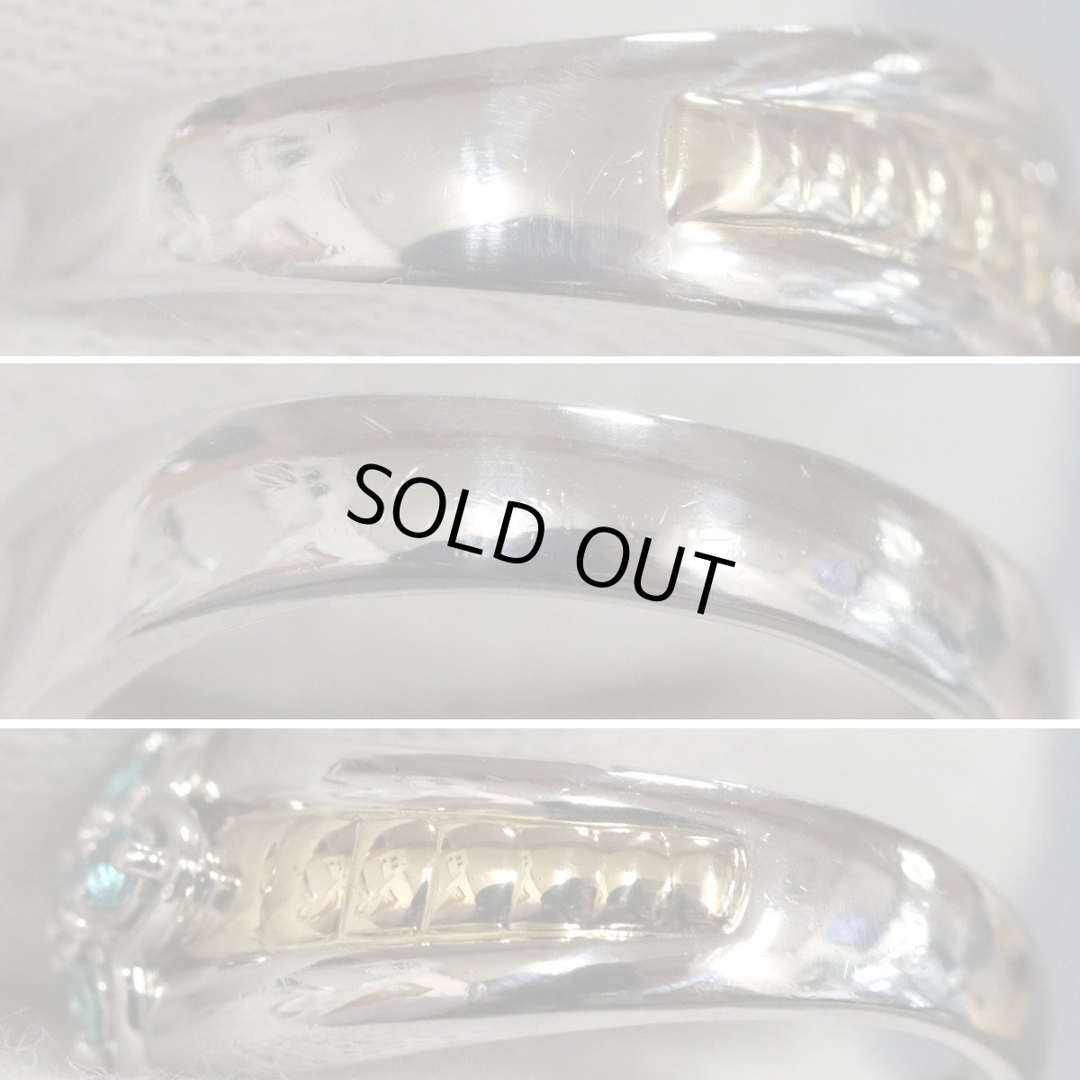 画像6: Pt900/K18トルマリンリング T0.18 14.1g #15.5 (6)