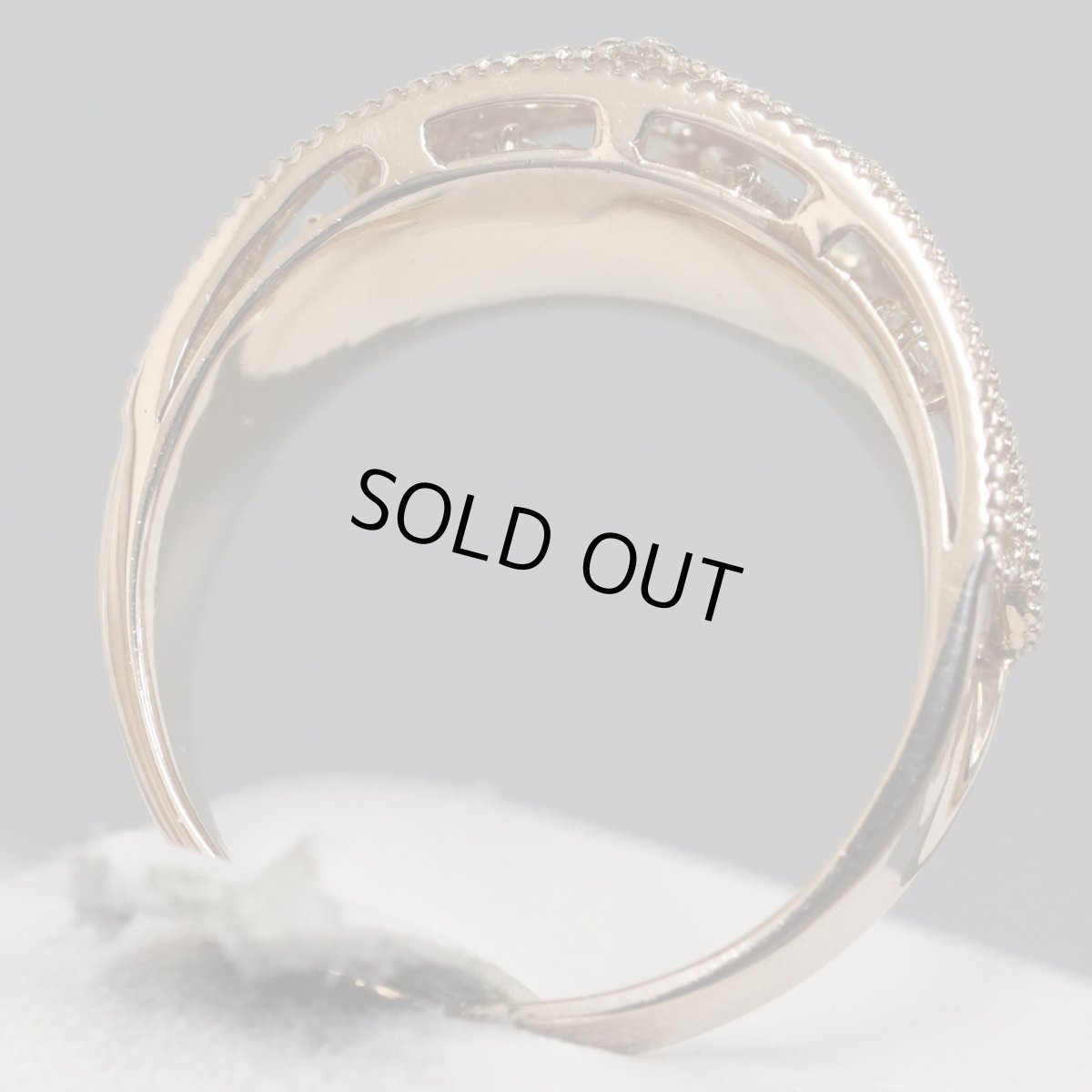 画像5: K18PGダイヤモンドリング D0.50 7.8g #18 (5)