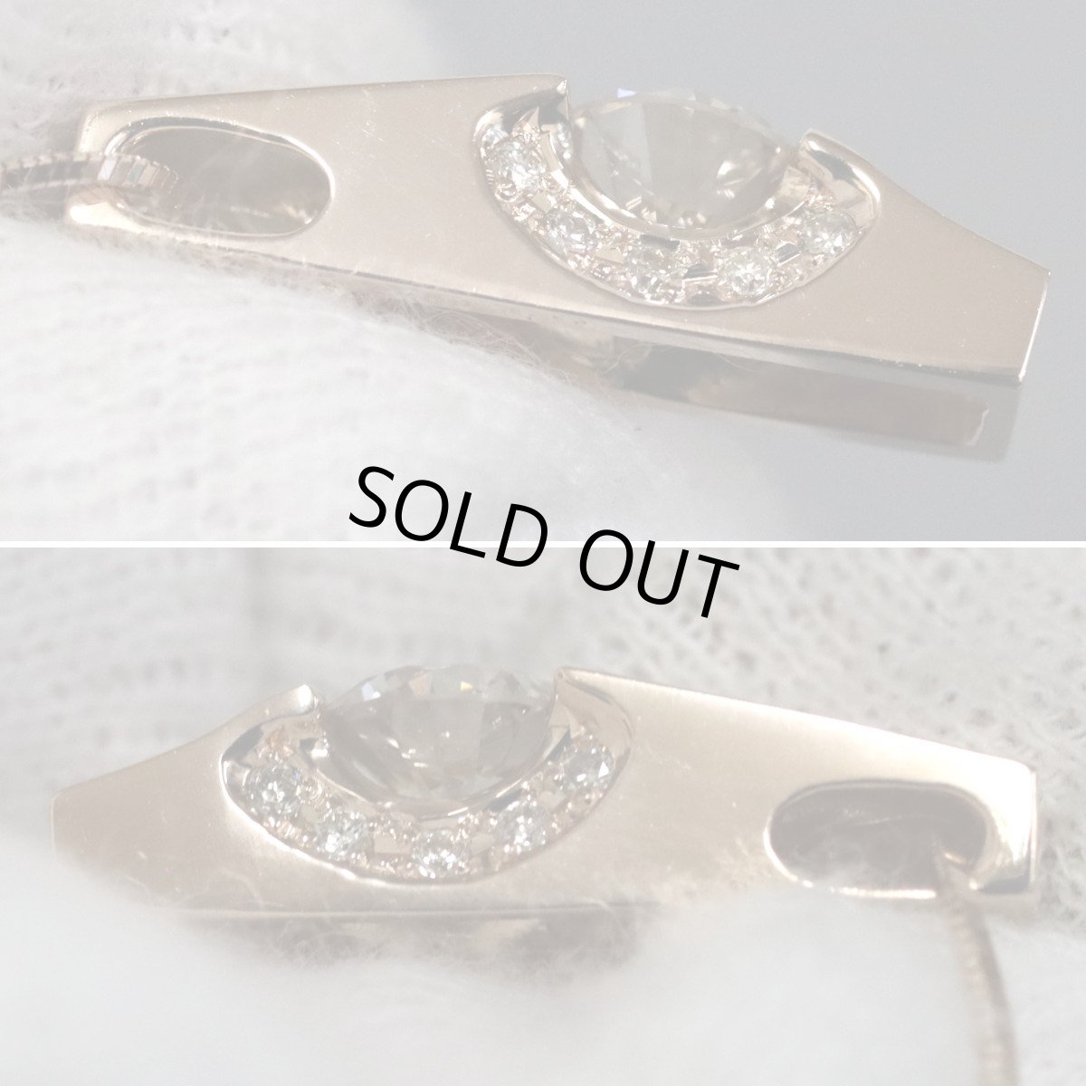 画像4: K18PGダイヤモンドペンダント D0.64 D0.07 5.2g ピンクゴールド (4)