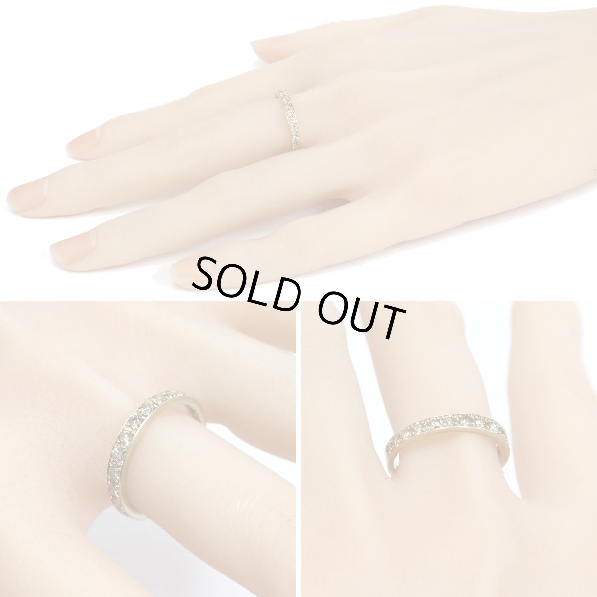 画像10: K18ダイヤモンドリング D1.00 2.3g #17 (10)