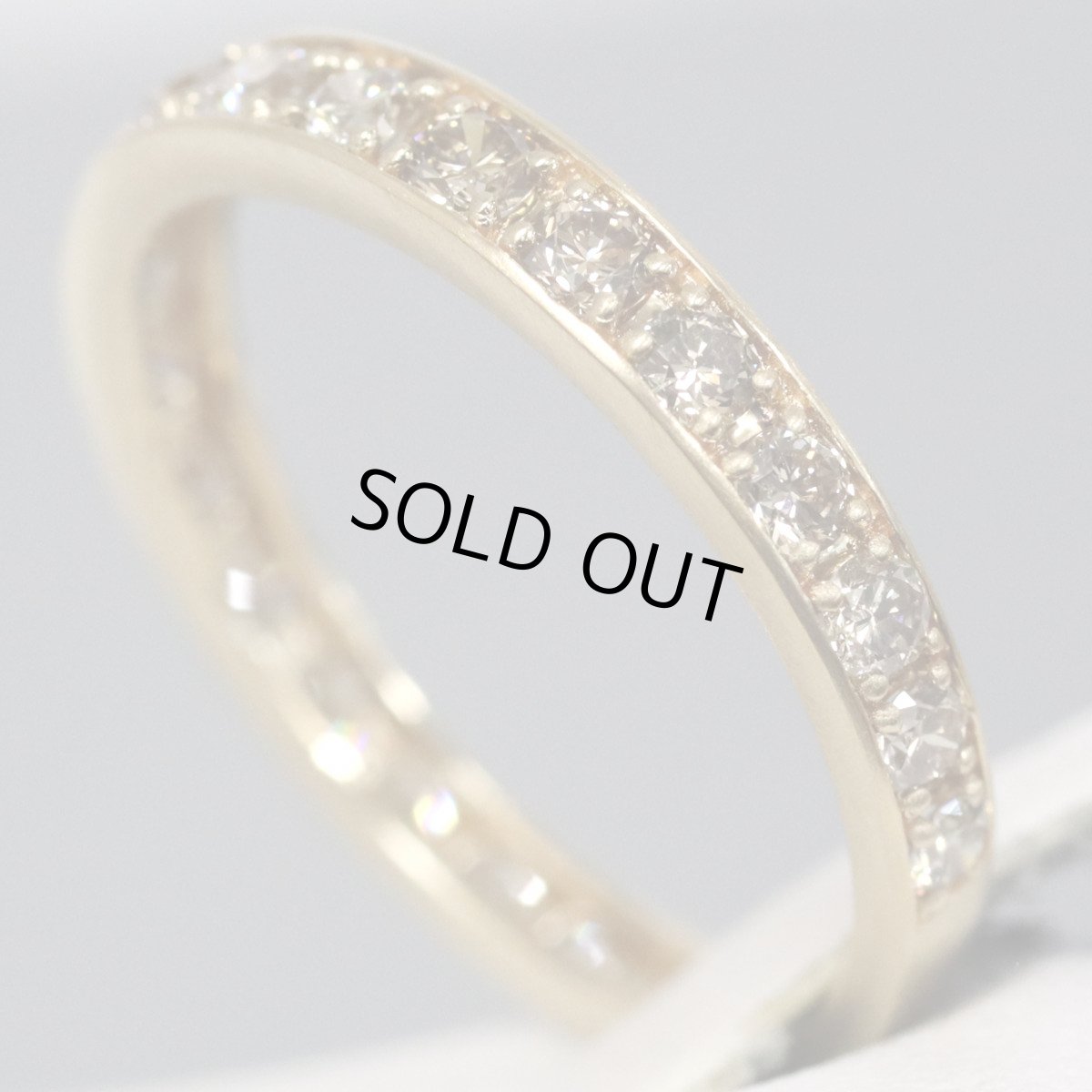 画像2: K18ダイヤモンドリング D1.00 2.3g #17 (2)