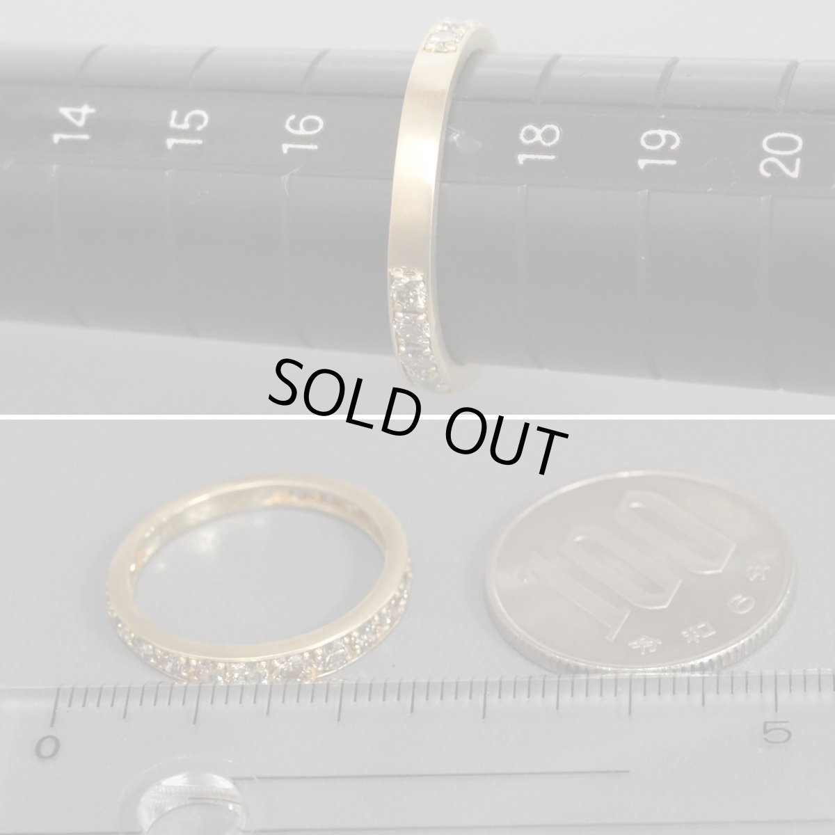 画像8: K18ダイヤモンドリング D1.00 2.3g #17 (8)